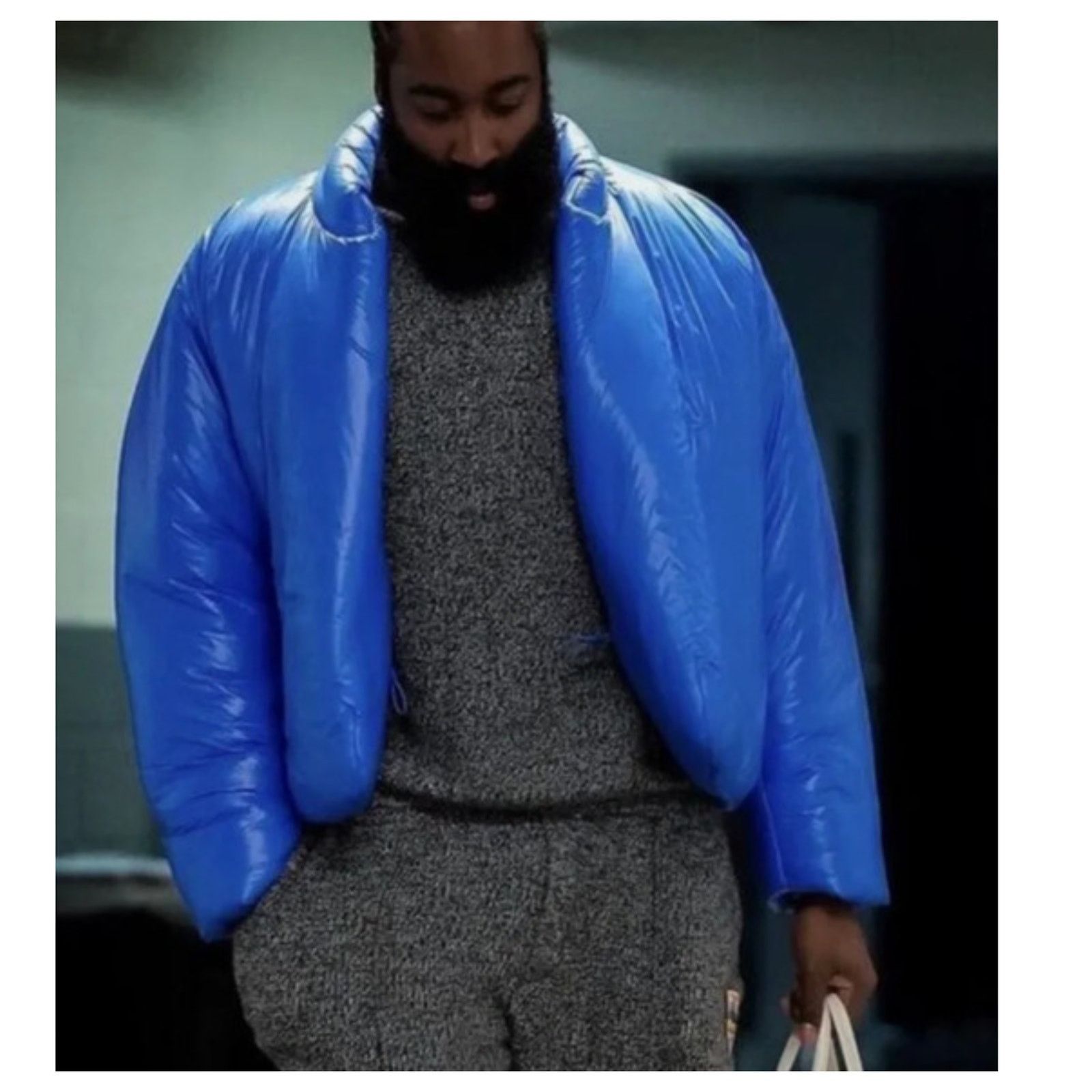 Gap YEEZY X GAP ROUND Cropped Jacket blue Puffer Kanye West (M) Size US M / EU 48-50 / 2 - 3 Thumbnail