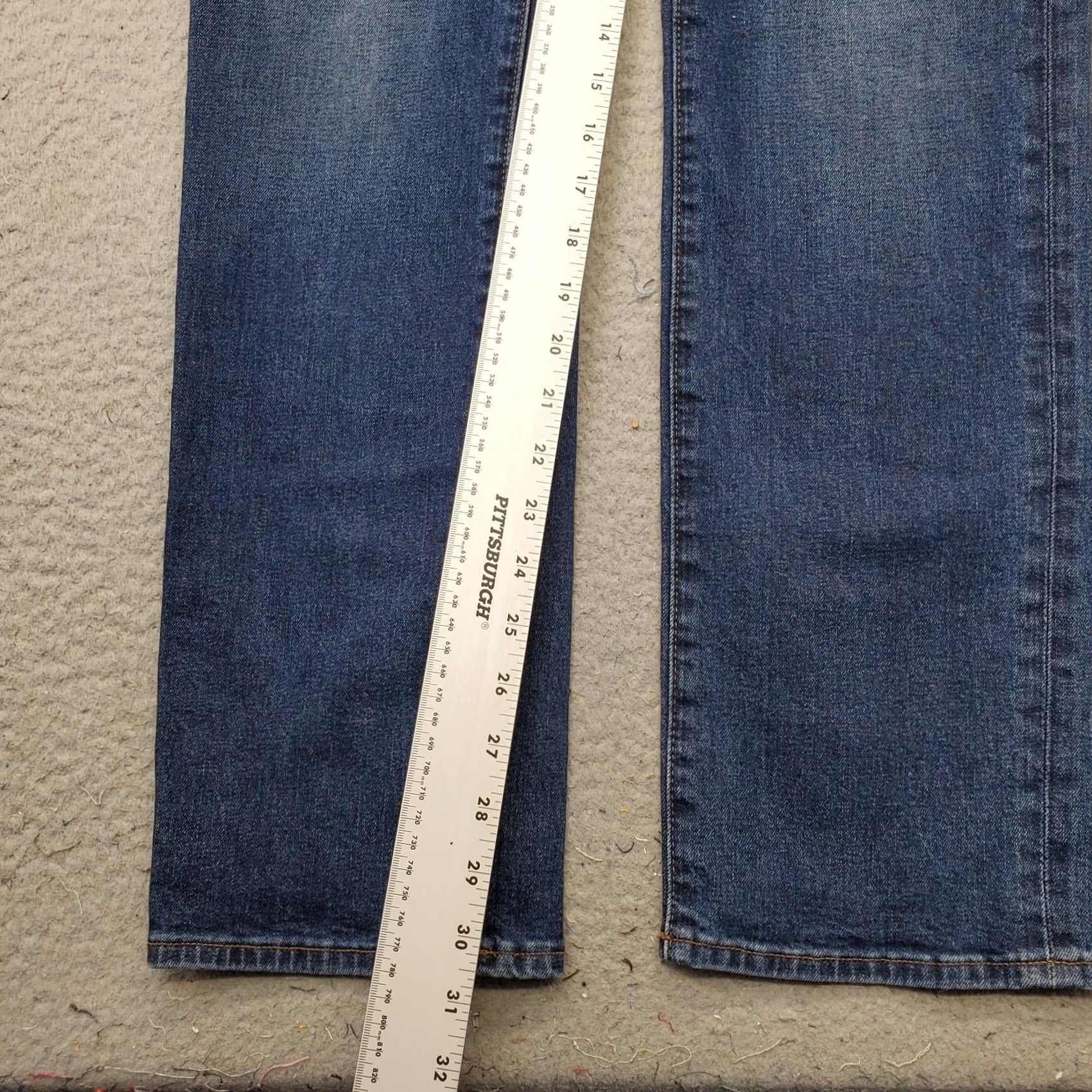 J.Crew J.CREW Flex Jeans Mens 34x32 Blue Denim 5-Pockets Slim Fit Straight Leg Shirt? Size US 34 / EU 50 - 4 Thumbnail