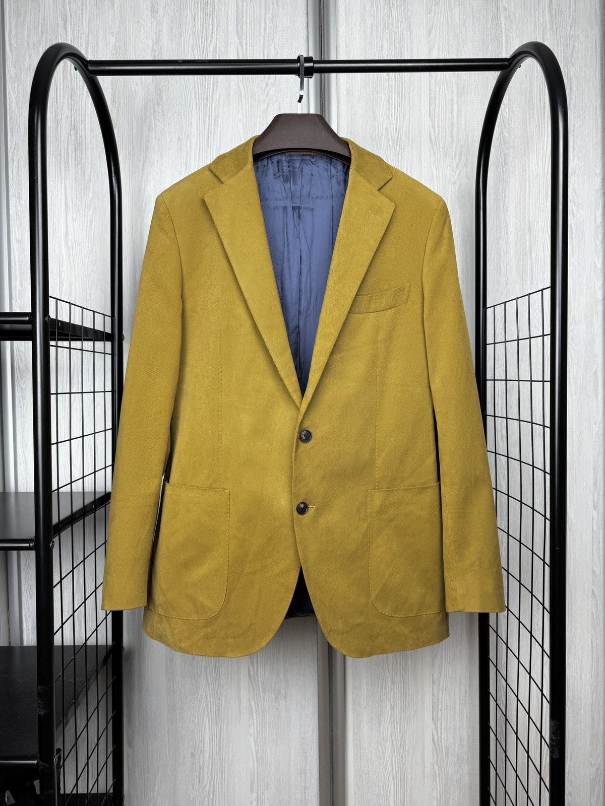 Suitsupply Suitsupply Caccioppoli Cotton Mustard lined blazer size 44 Size 44L - 1 Thumbnail