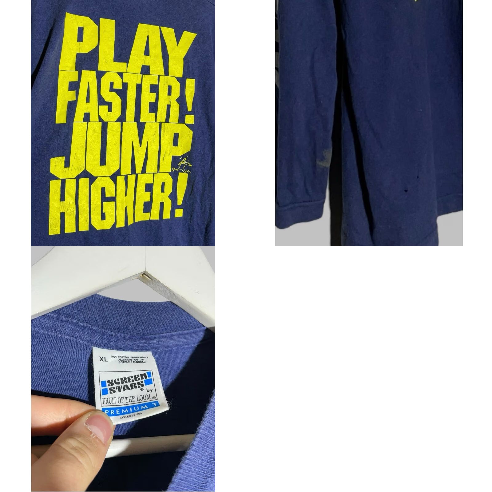 Vintage Gigantor Vintage Screen Stars Long Sleeve Shirt XL Blue 90s Mens T-Shirt Graphic Print Size US XL / EU 56 / 4 - 8 Thumbnail