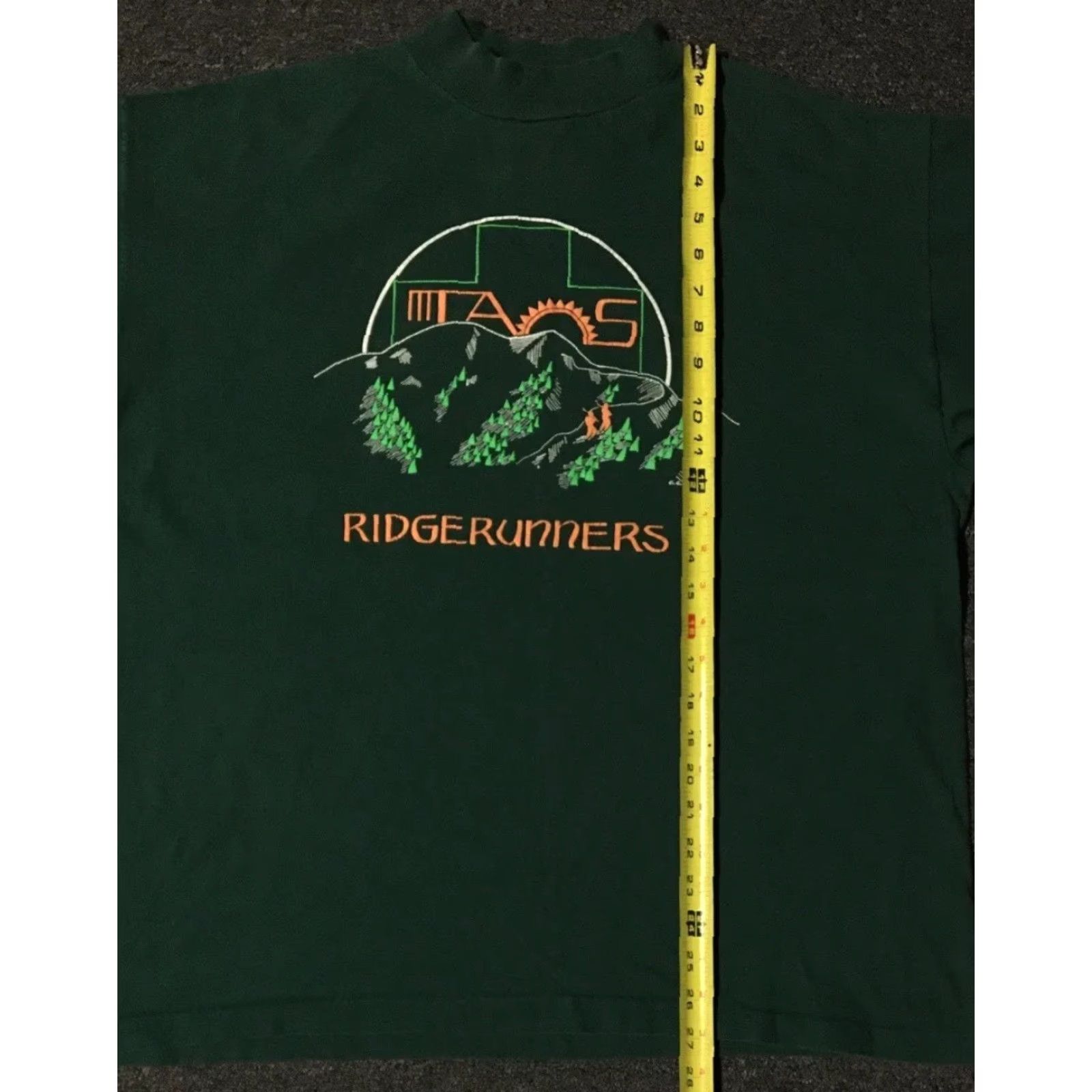 Vintage Vtg 90s Ridge Runners Ski Mock Neck Shirt XL Green Men T-Shirt Vintage 80s 90s Grunge Vaporwave Beach Ocean Punk Rock Size US XL / EU 56 / 4 - 7 Thumbnail