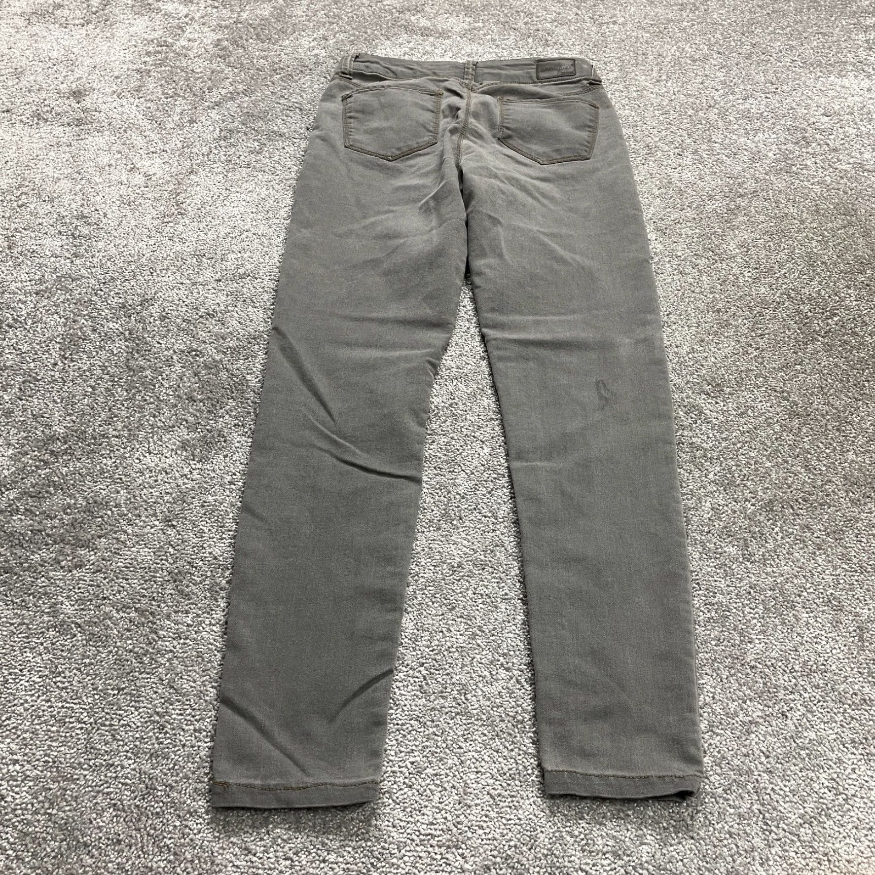 Vintage April Girl Jeans Skinny Denim Gray 7 Juniors Slim Mid Rise 30x29 Women Size 28" / US 6 / IT 42 - 2 Thumbnail