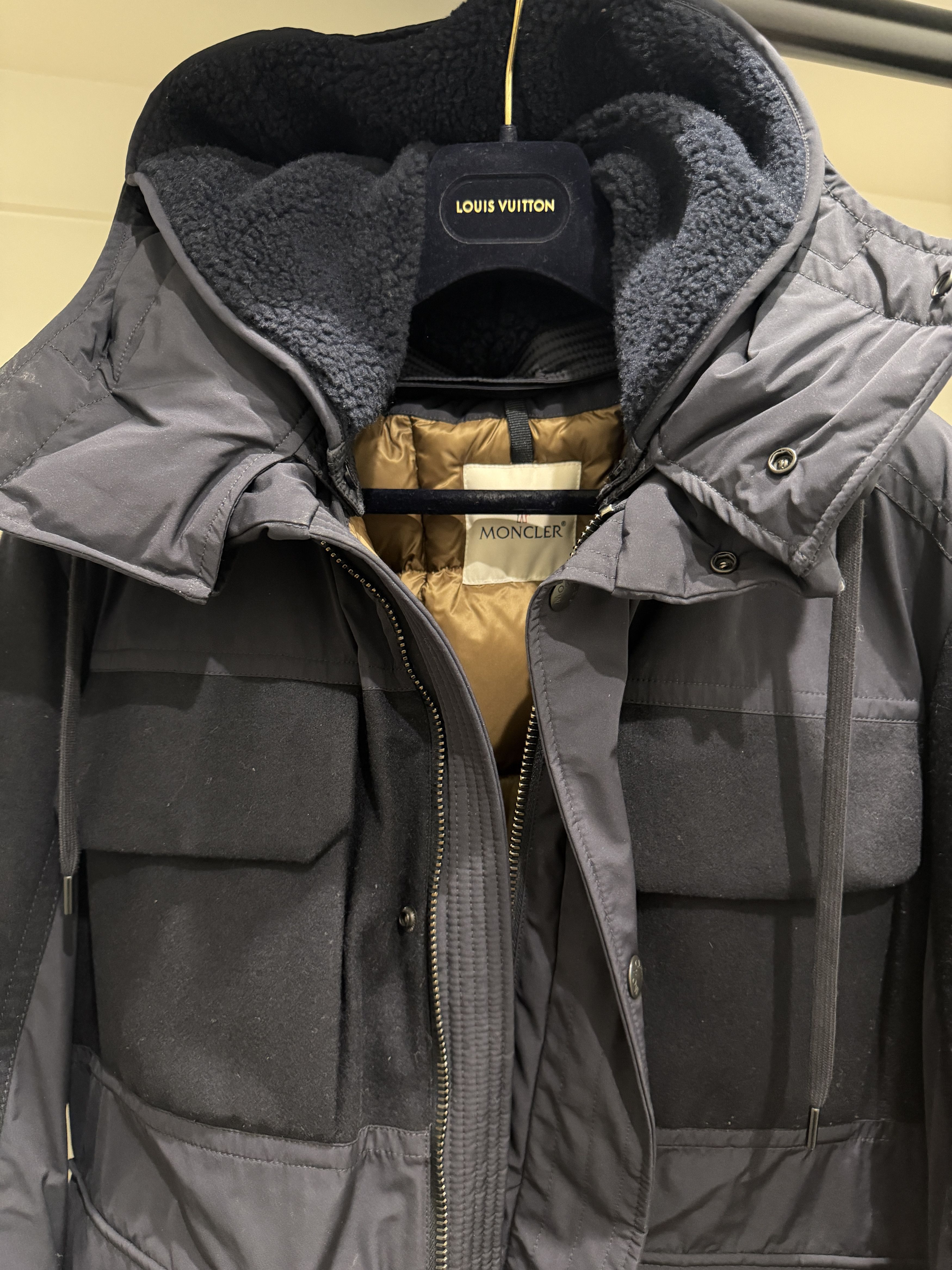 Moncler Authentic Moncler Perrault Navy Hooded Down Jacket SZ1 Size US S / EU 44-46 / 1 - 4 Thumbnail