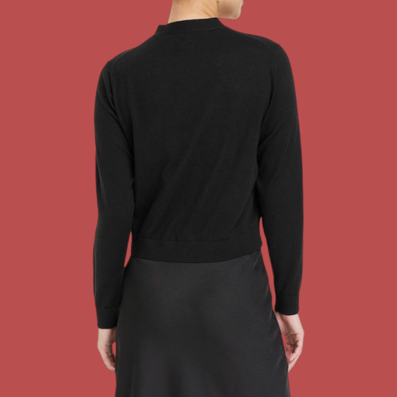 Other A New Day - Women's Button Front Cardigan - Black - Small Size S / US 4 / IT 40 - 2 Thumbnail