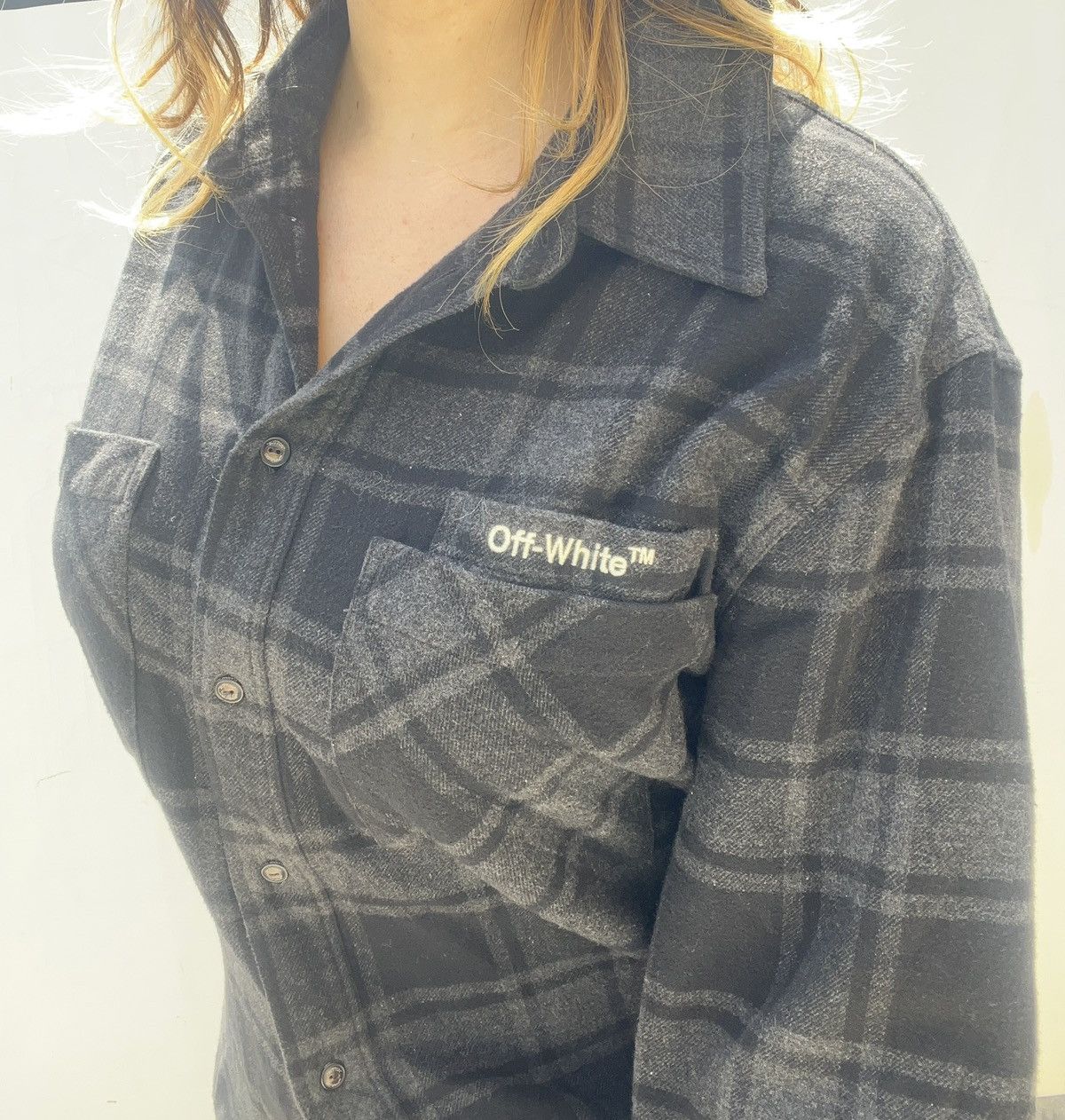 Off-White Off-white button up flannel Size US XL / EU 56 / 4 - 5 Thumbnail