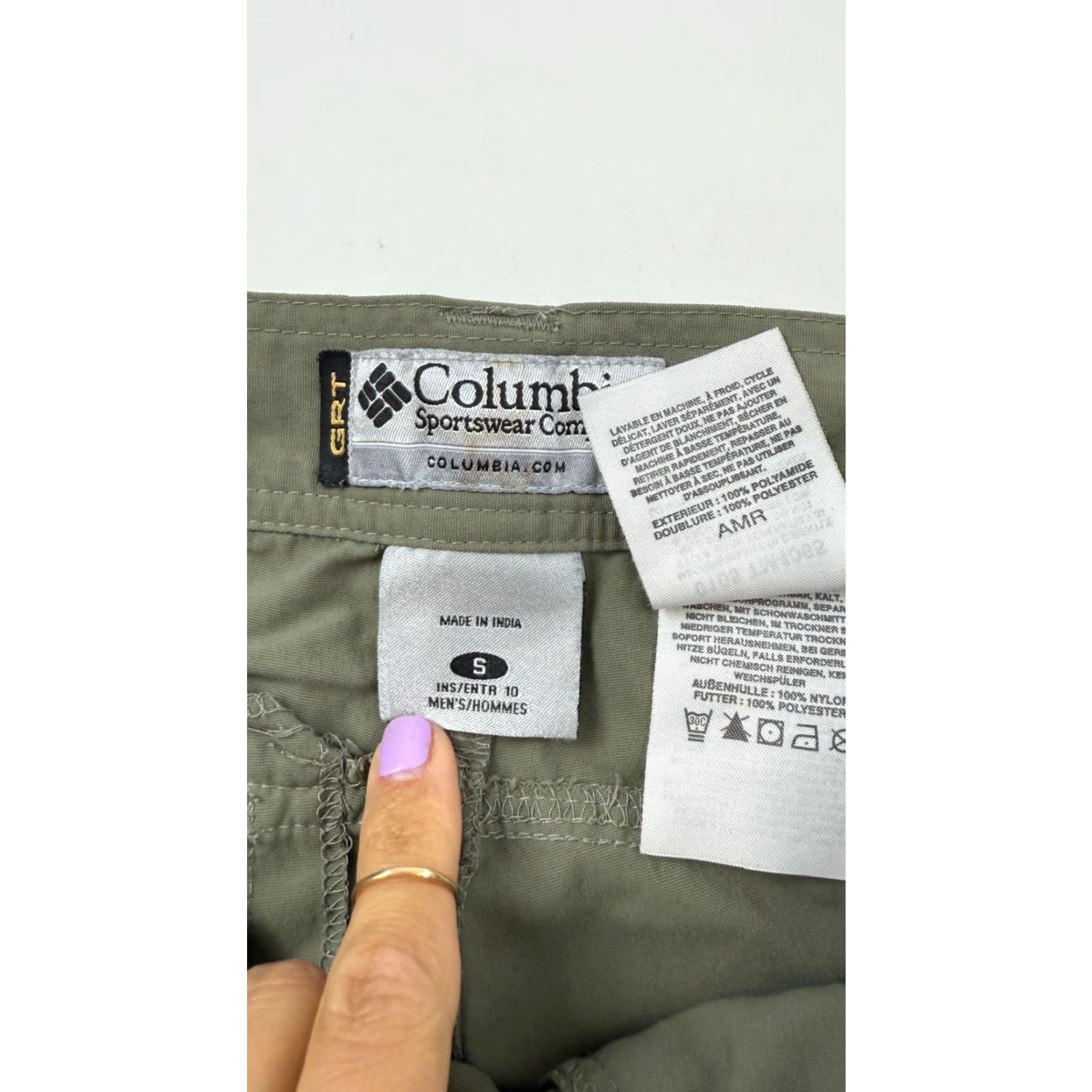 Vintage Columbia Cargo Shorts Men Small Green Outdoor Regular Fit Utility Pockets Size US 29 - 2 Thumbnail