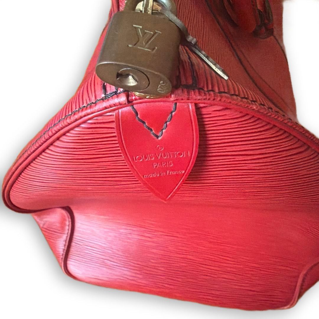Louis Vuitton Louis Vuitton - Red Epi Keepall 50 Boston Bag Preloved Size ONE SIZE - 5 Thumbnail