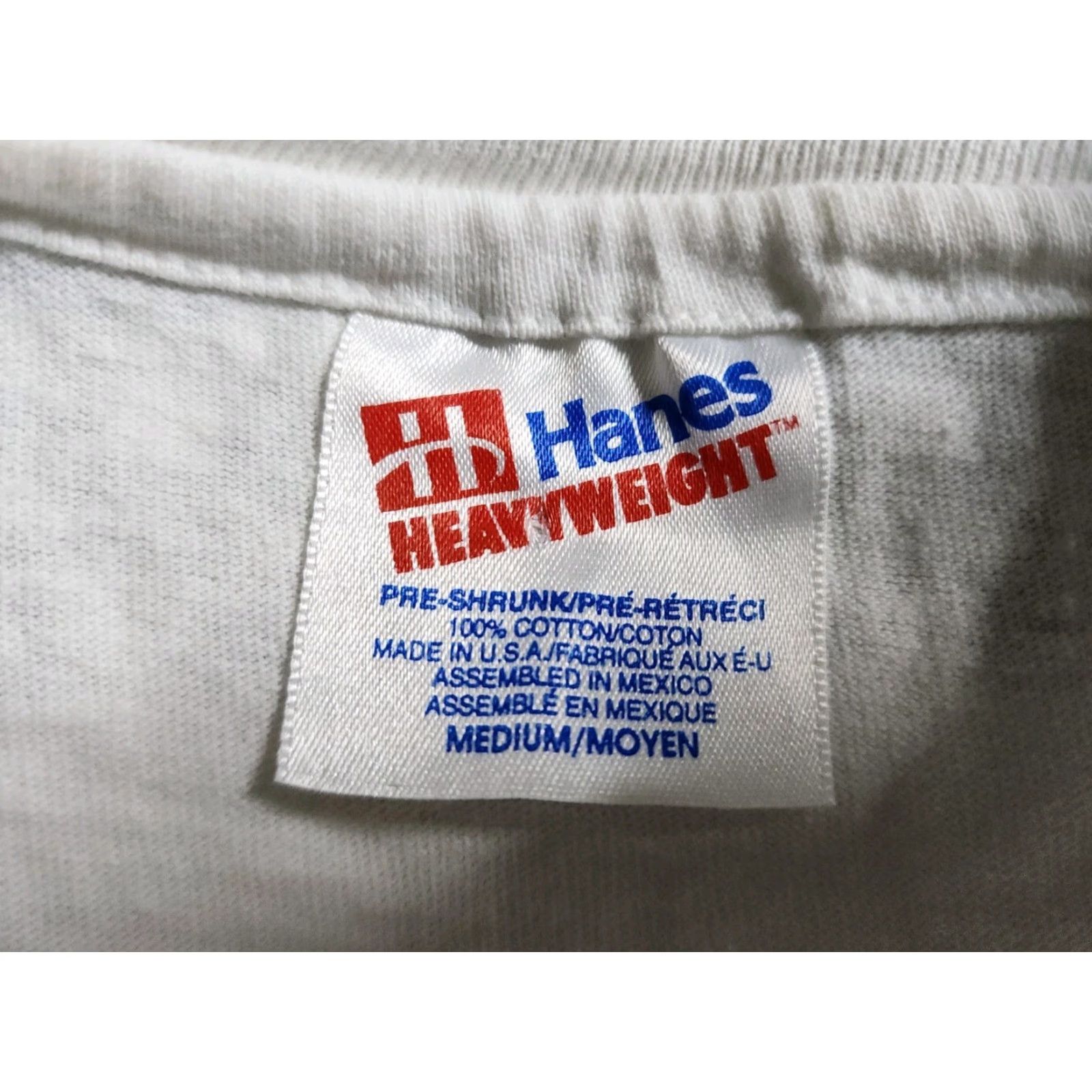 Hanes VINTAGE Hanes T-Shirt Mens M Picnic 1993 White Short Sleeve Crew Neck 90s USA Family Fun Day Picnic Size US M / EU 48-50 / 2 - 6 Thumbnail