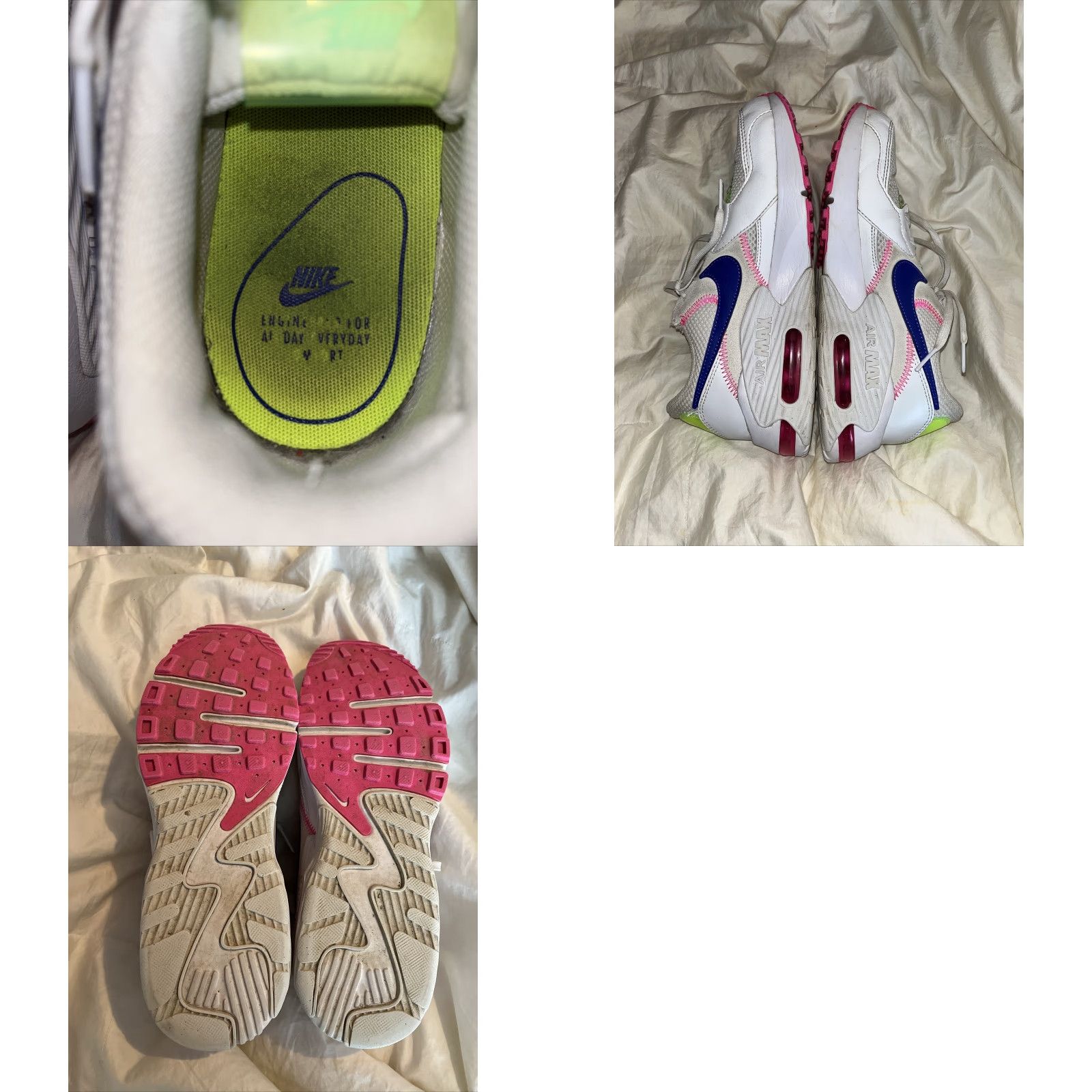 Nike Nike Air Max Excee Women’s Running Shoes White Blue DD2955-100 Low Top Lace Up Size M / US 6-8 / IT 42-44 - 8 Thumbnail