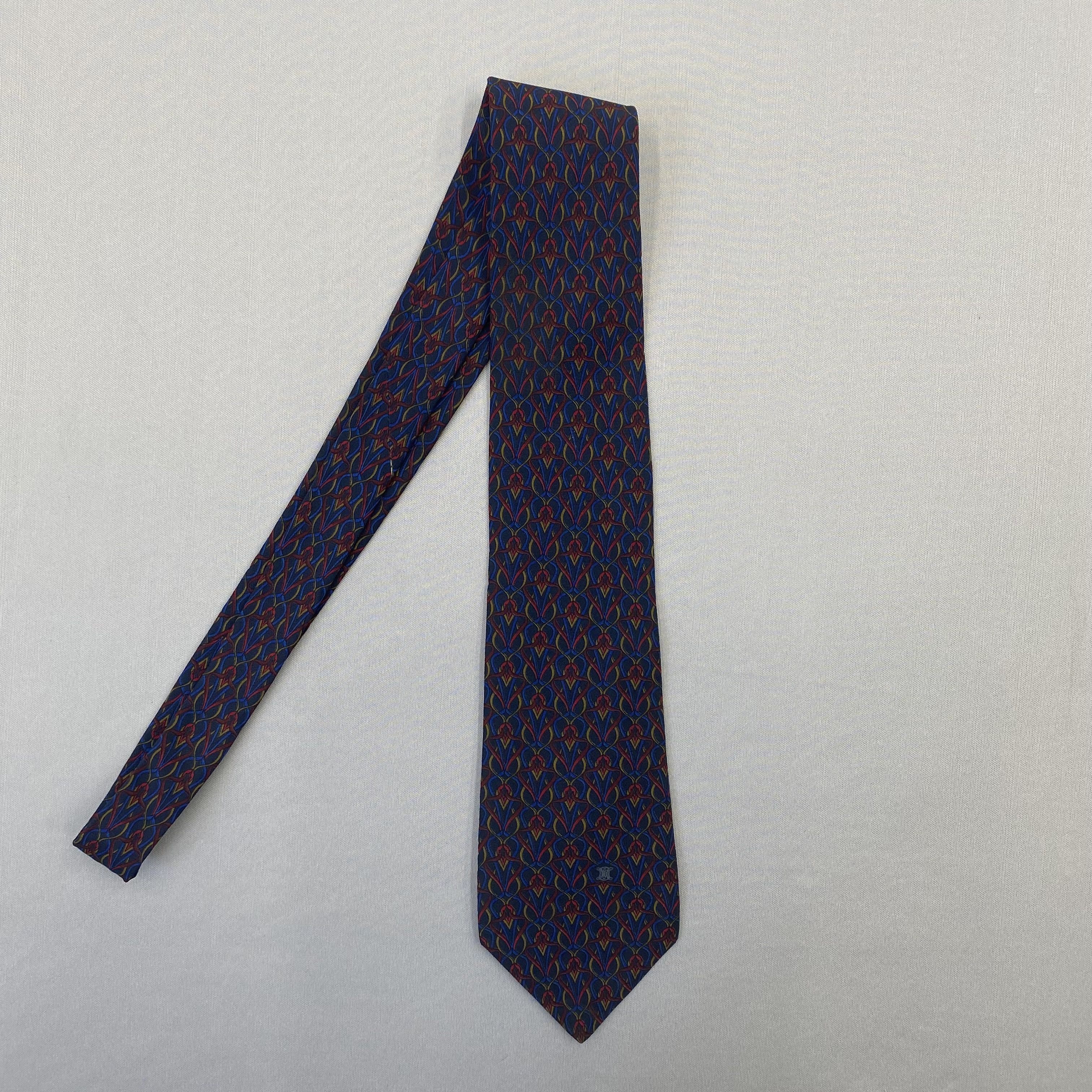 Celine Vintage Celine SILK Necktie Cravate Pure Silk Neck Tie Size ONE SIZE - 4 Thumbnail