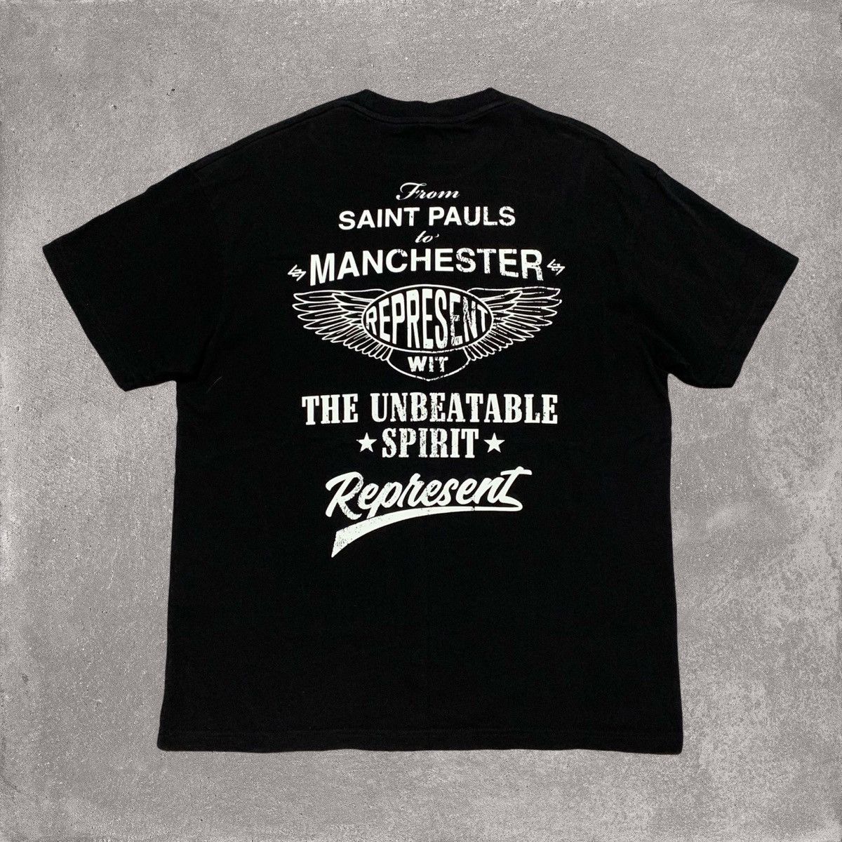 Represent Clo. Represent Small Wit Graphic Jet Black Tee Gym Size US S / EU 44-46 / 1 - 1 Thumbnail