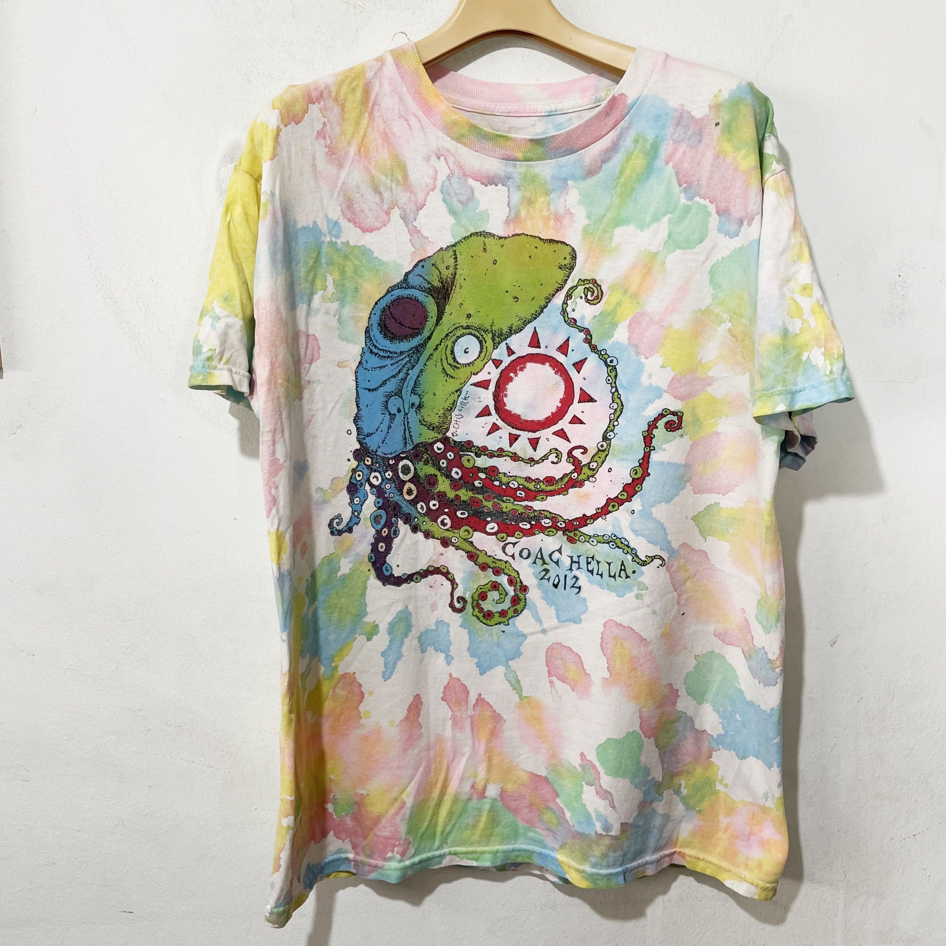 2012 Bad Otis Link Coachella Octopus T-Shirt