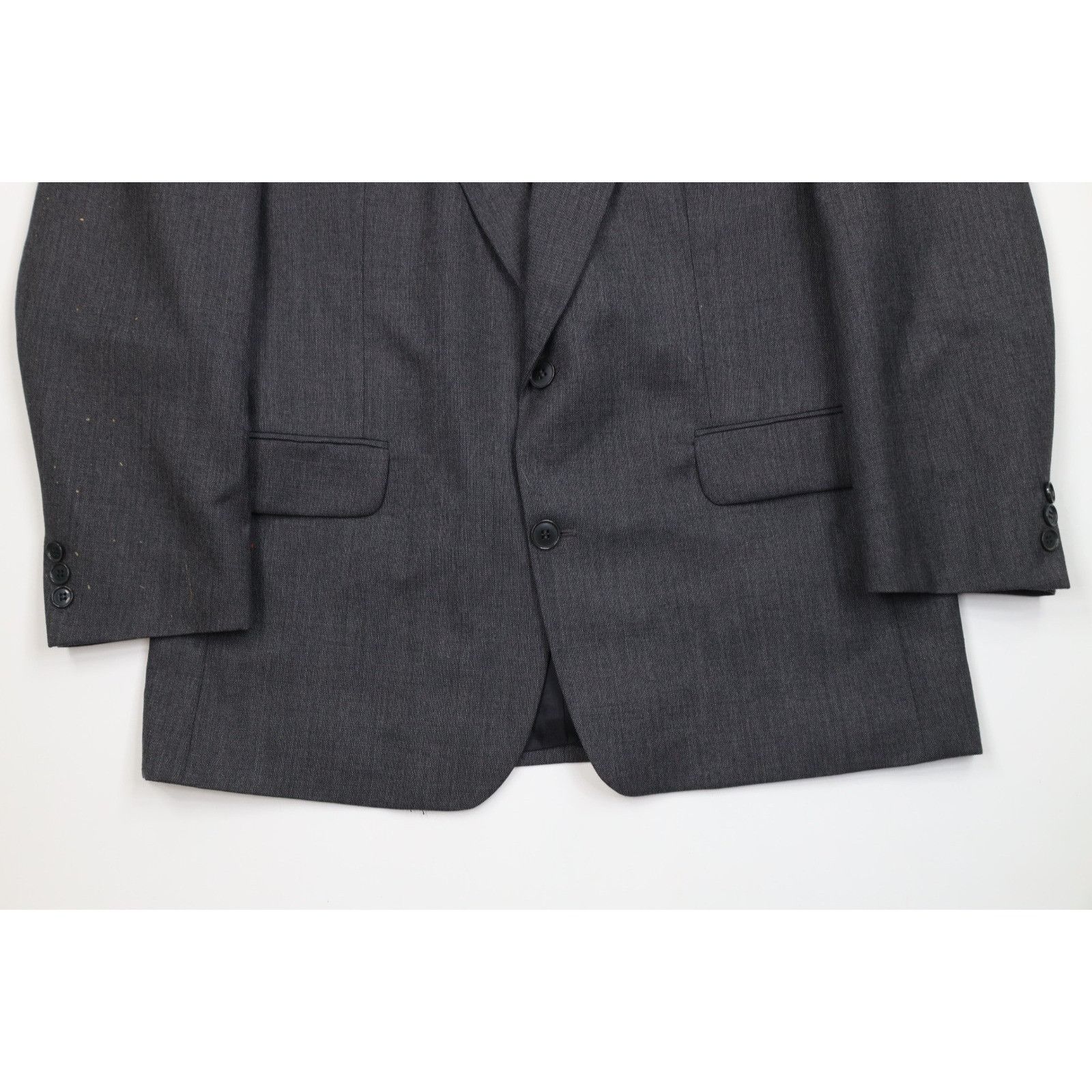 Vintage Vintage 90s Streetwear 2 Piece Wool Suit Wedding Size 42R - 4 Thumbnail