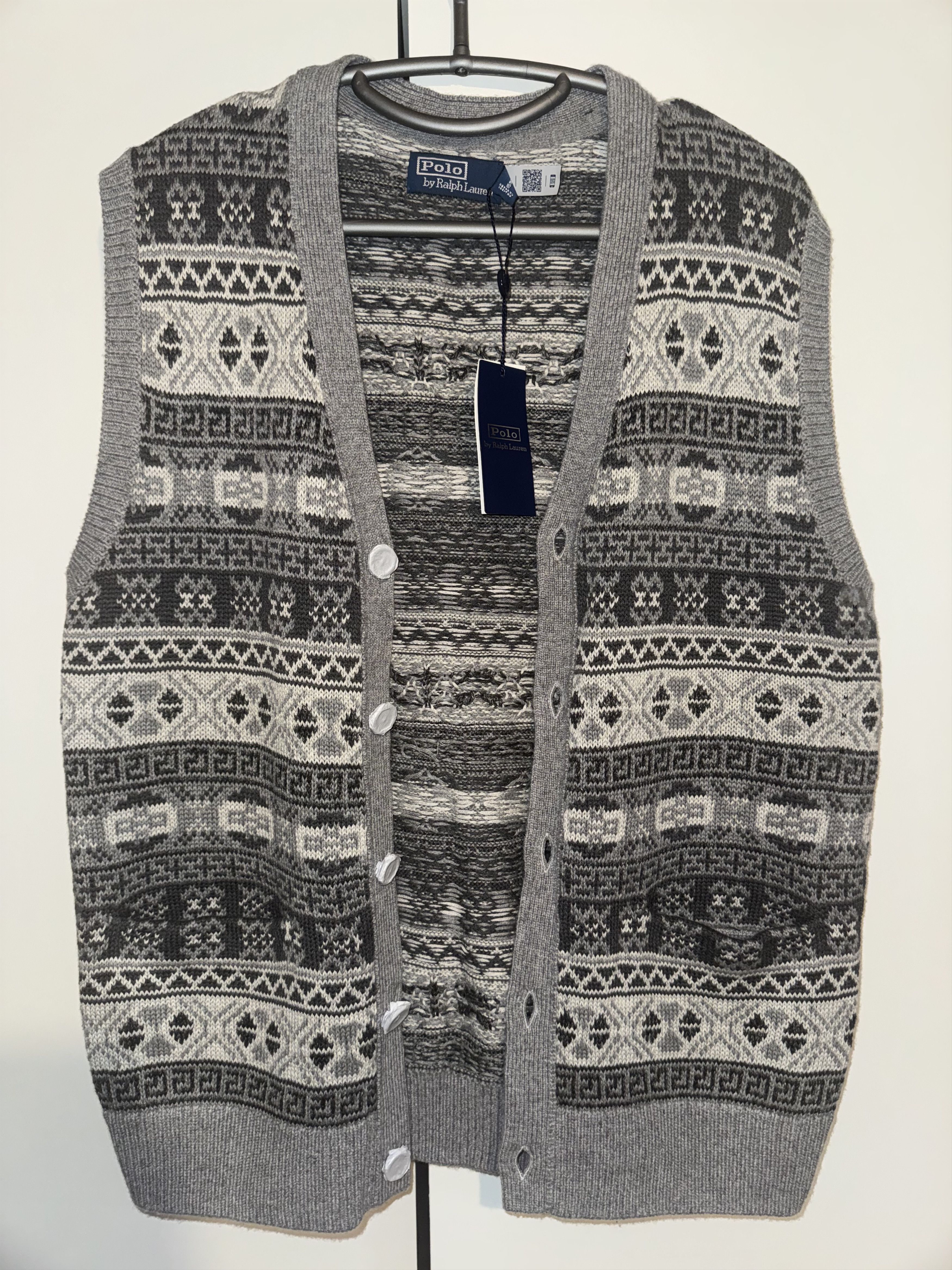 Polo Ralph Lauren Polo Ralph Lauren Cotton, Cashmere & Linen Fair Isle Vest Size US M / EU 48-50 / 2 - 1 Thumbnail