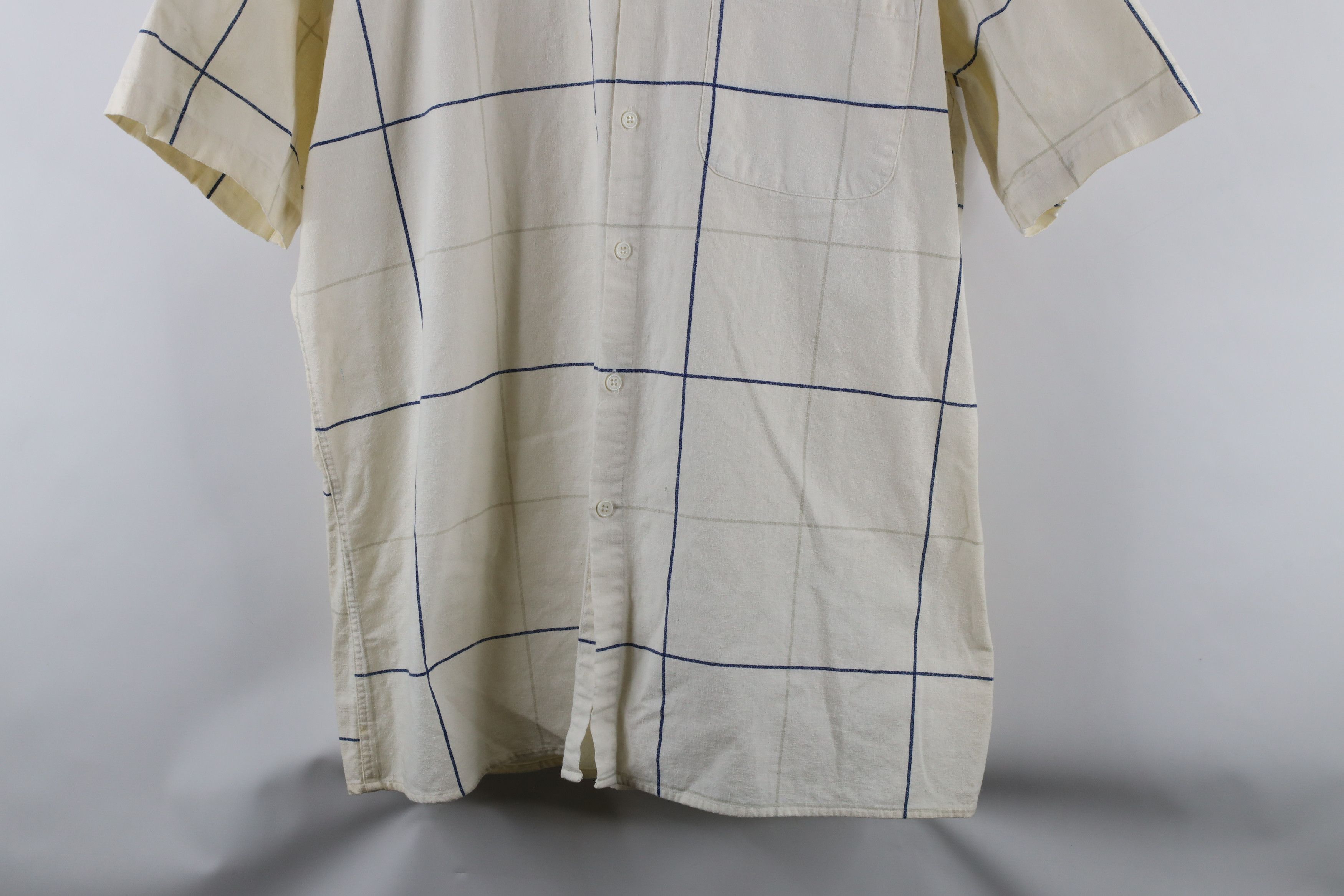 Vintage Vintage 90s Streetwear Needle Tailoring Baggy Button Shirt Size US XL / EU 56 / 4 - 3 Thumbnail