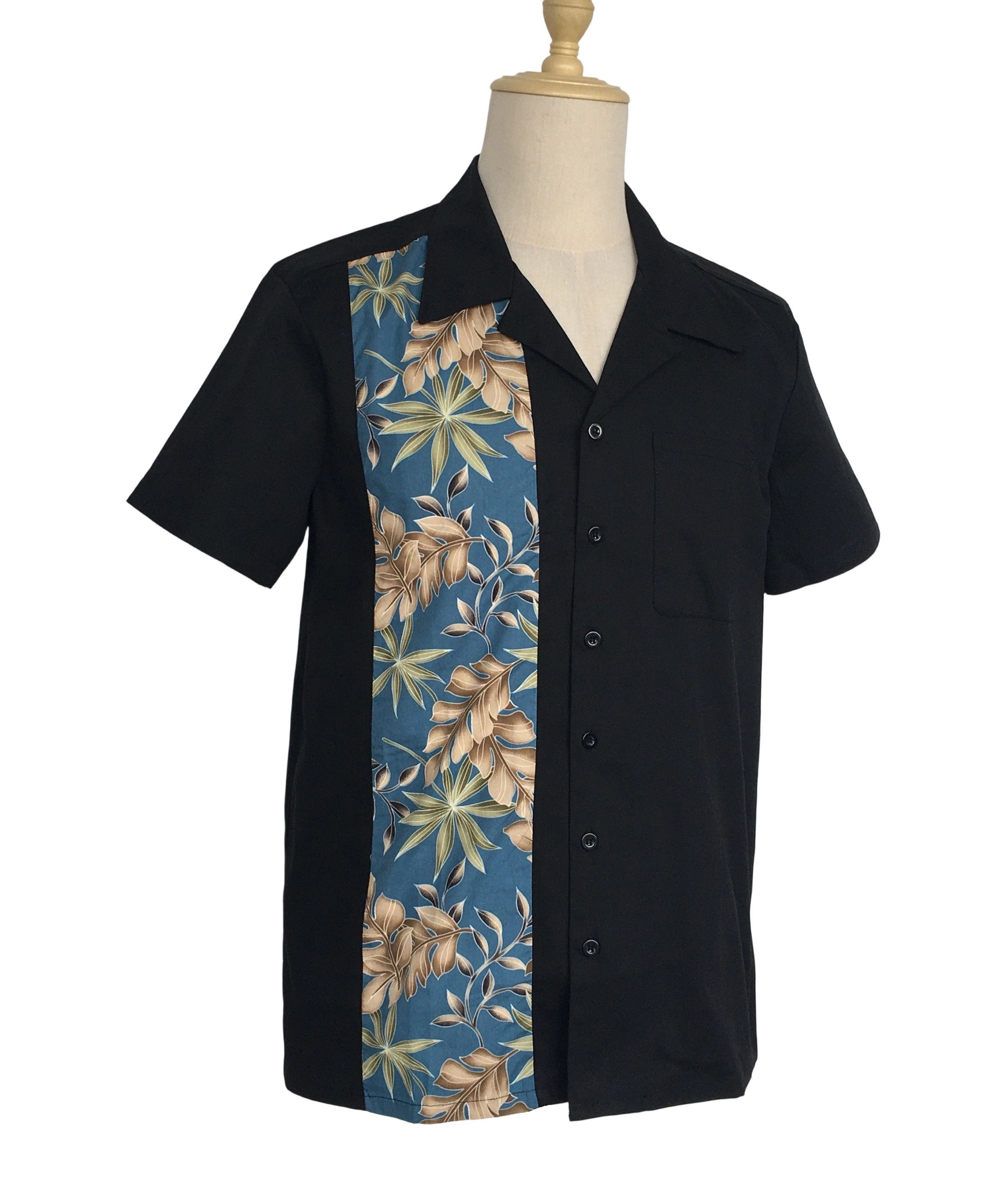 Other Two-tone Retro Casual Men Shirts Cotton Leaves Panel Size US XXL / EU 58 / 5 - 2 Thumbnail