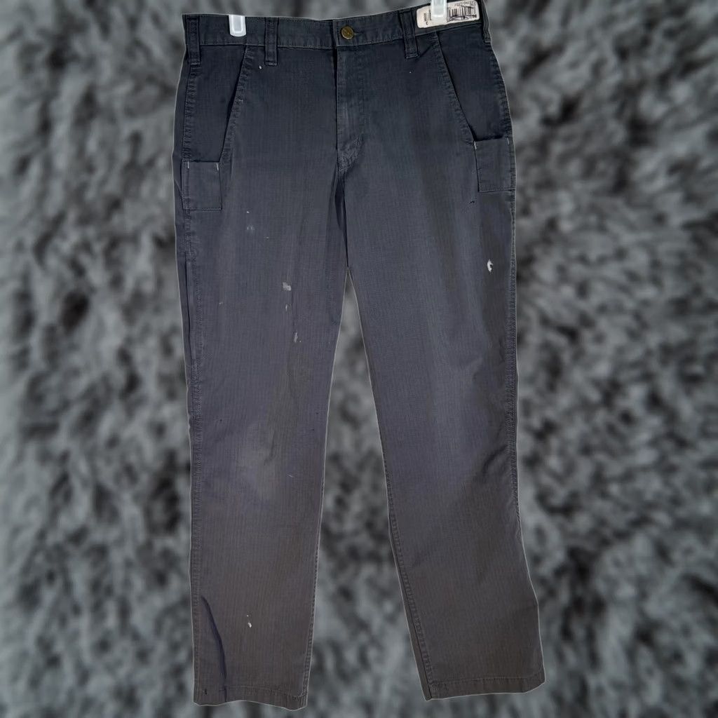 Carhartt Carhartt Pants Mens 30x29 Gray Ripstop Relaxed Workwear Zip Pocket Cargo Pocket Carpenter Jeans Pants Mens Size US 30 / EU 46 - 1 Thumbnail