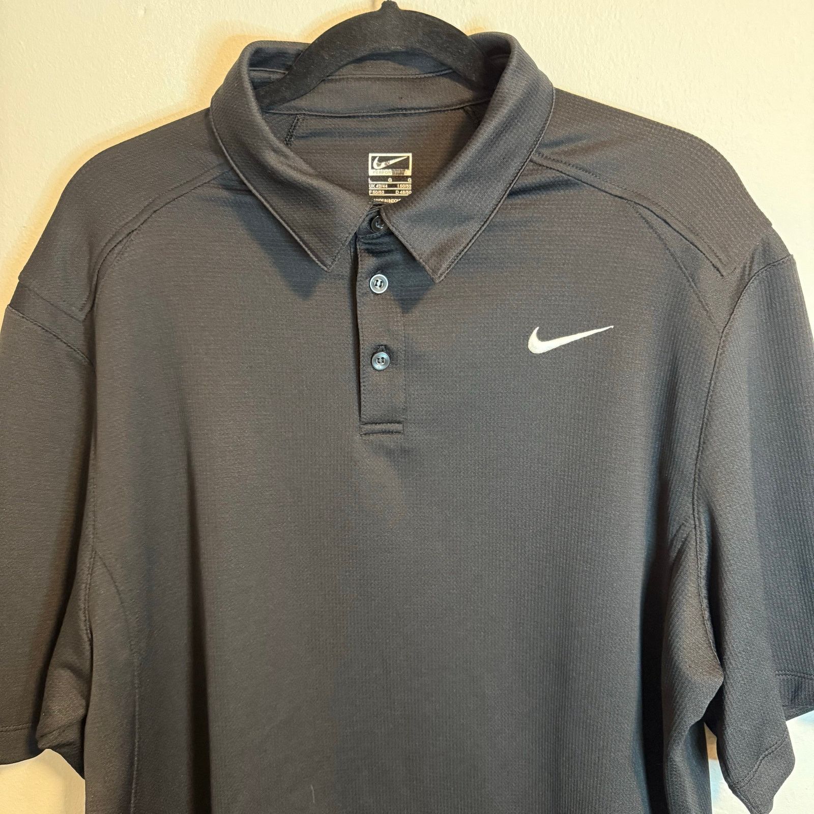 Nike Nike ‘Black’ Performance Golf Polo Size Large Size US L / EU 52-54 / 3 - 3 Thumbnail
