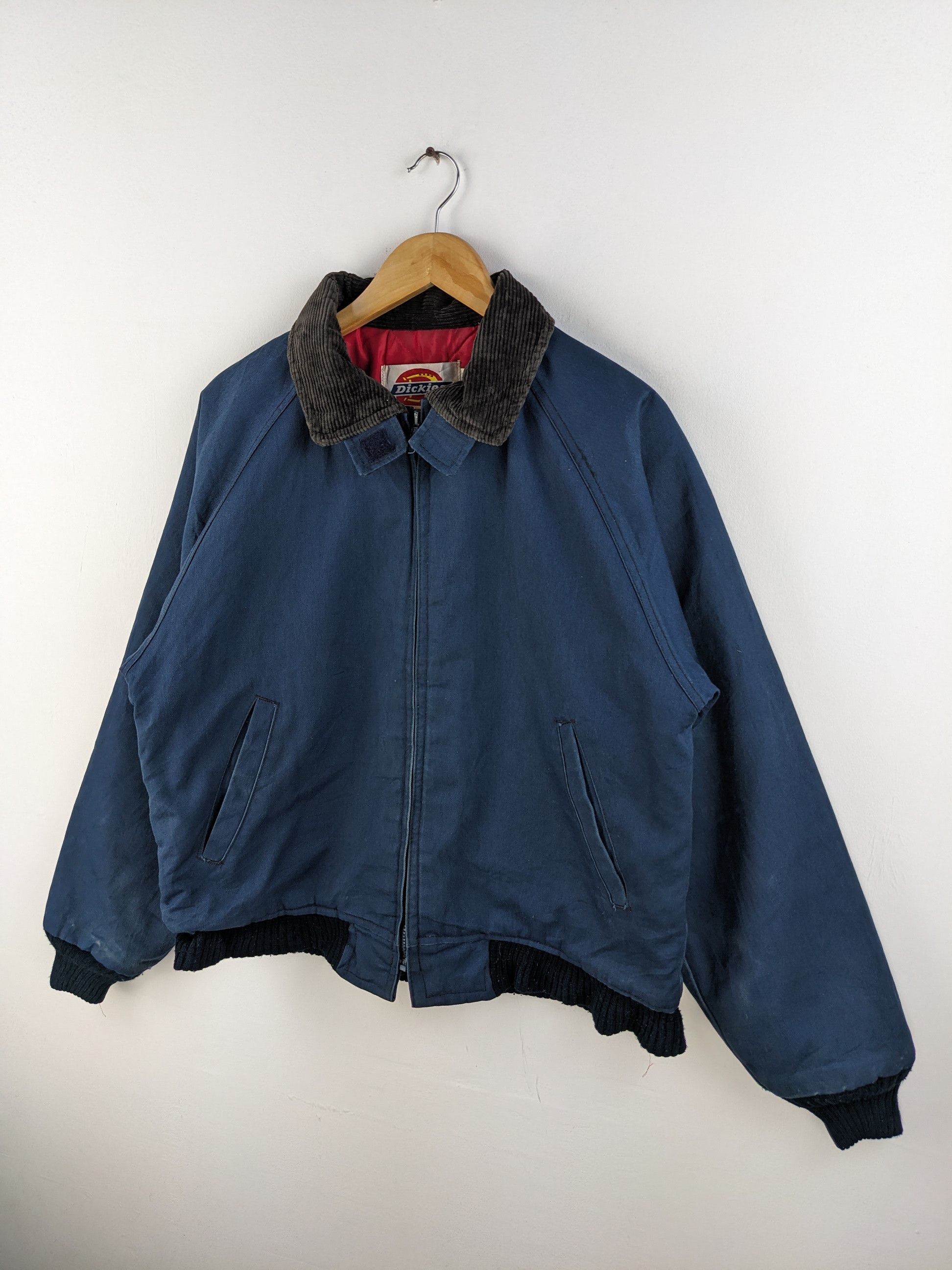 Dickies × Vintage Vintage 1990s Dickies Bomber Jacket Faded Blue Made In USA Size US L / EU 52-54 / 3 - 18 Thumbnail