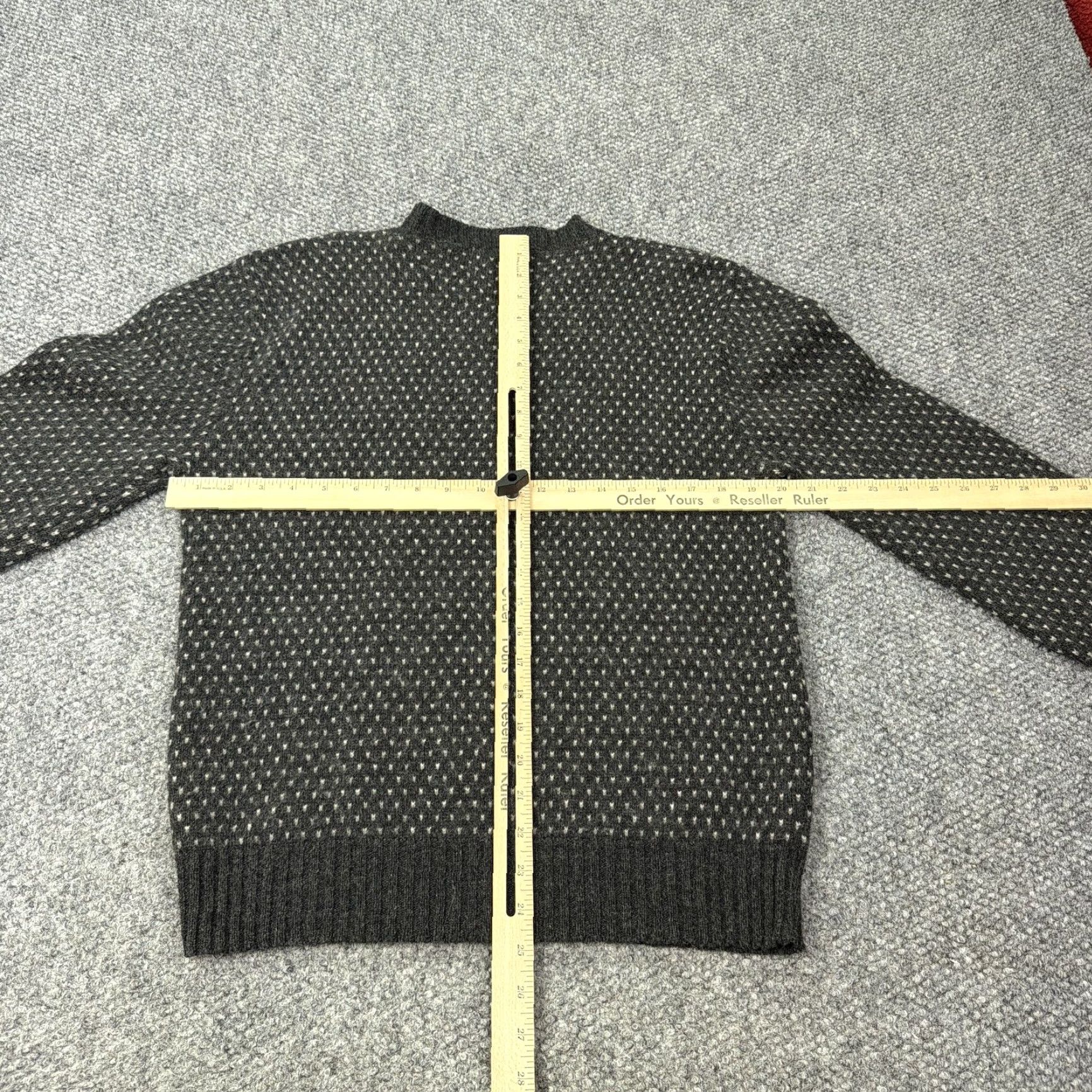 JCPenney VINTAGE The Fox Sweater JCPenney Sweater Mens XL Gray Wool Blend Knit 80s Size US XL / EU 56 / 4 - 6 Thumbnail