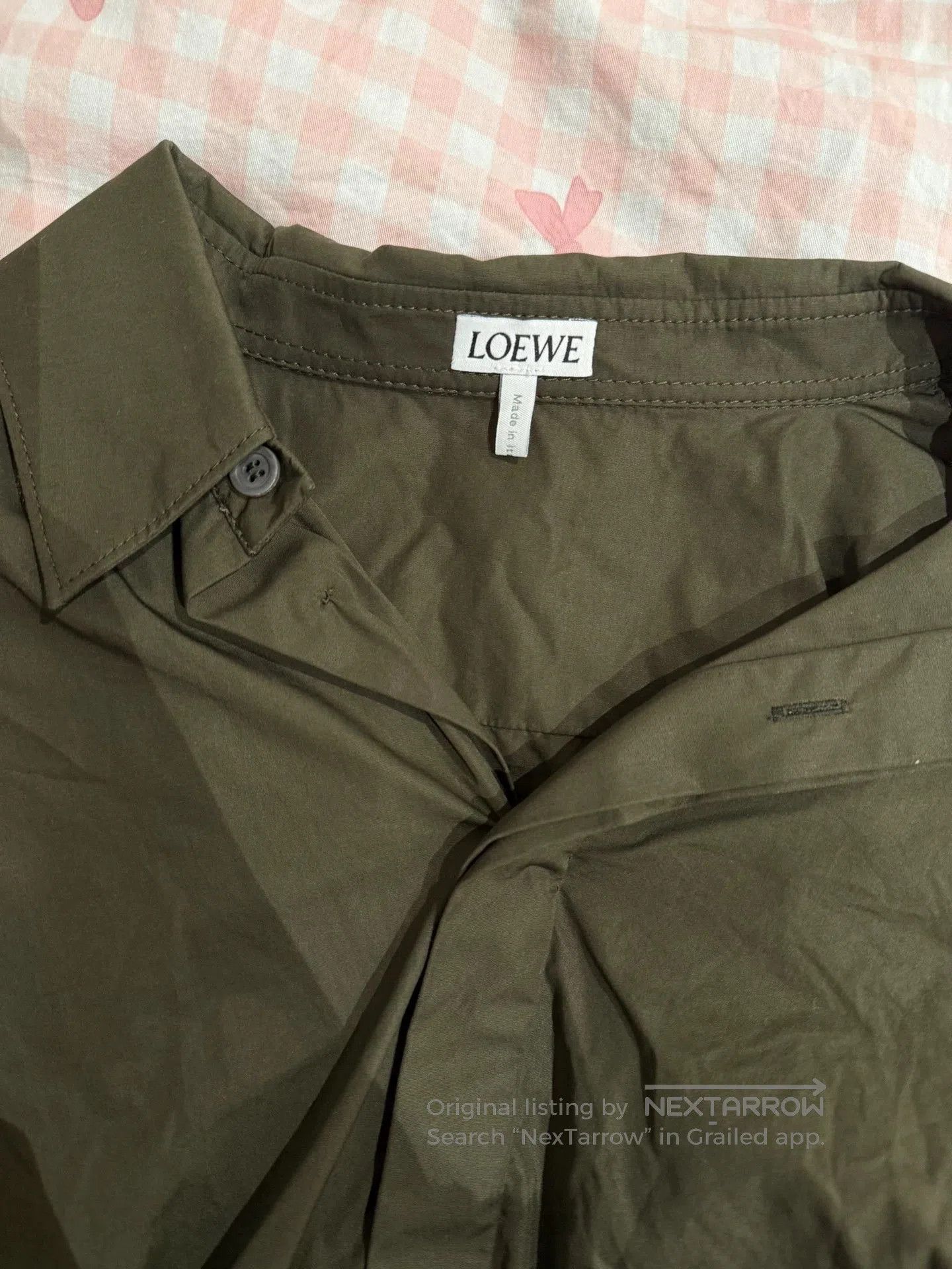 Loewe Loewe Army Green Cropped Shirt xs. Size US XS / EU 42 / 0 - 3 Thumbnail