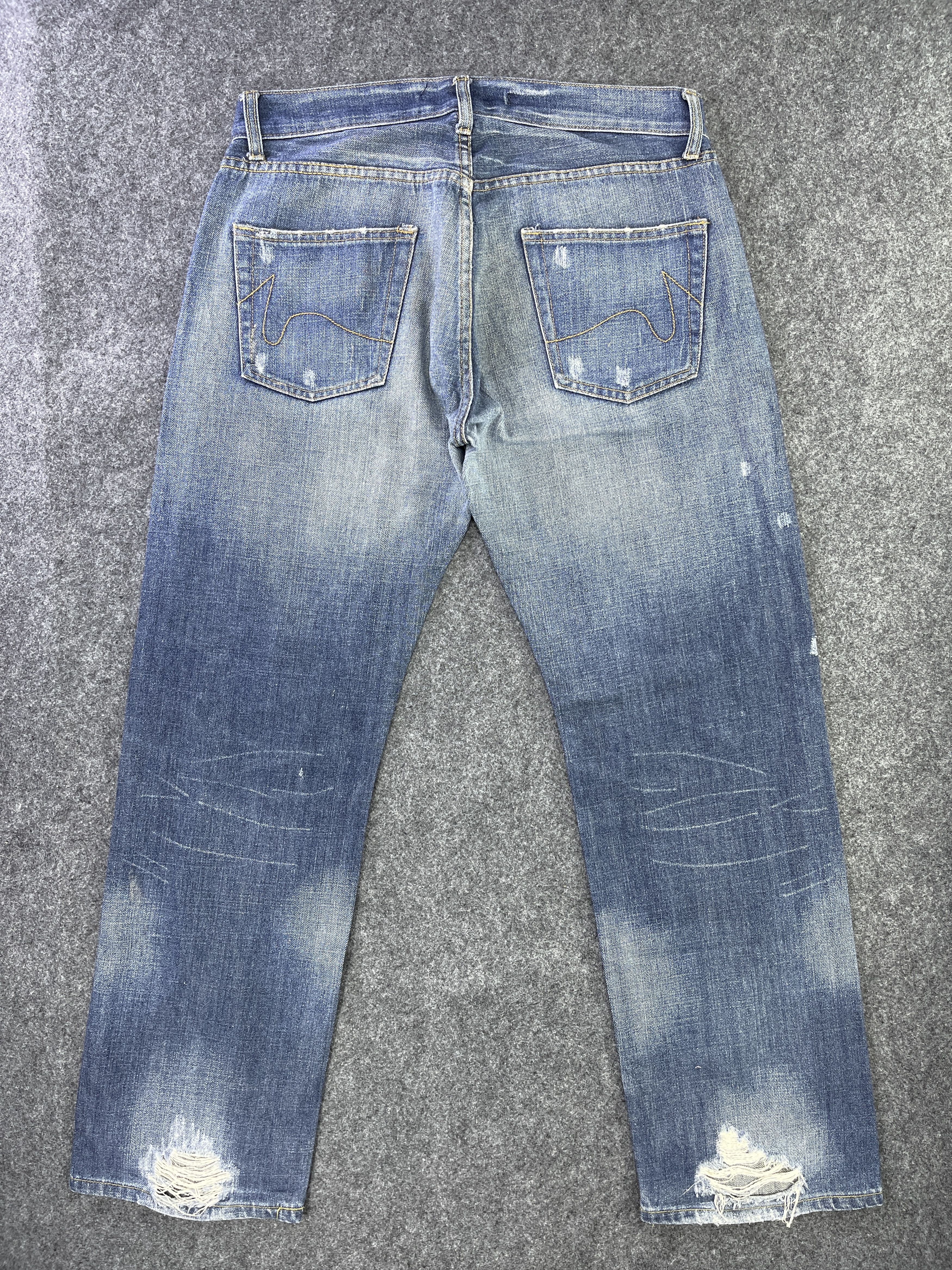 Japanese Brand Savignac 'de Denim Distressed Jeans - J956 Size US 34 / EU 50 - 3 Thumbnail