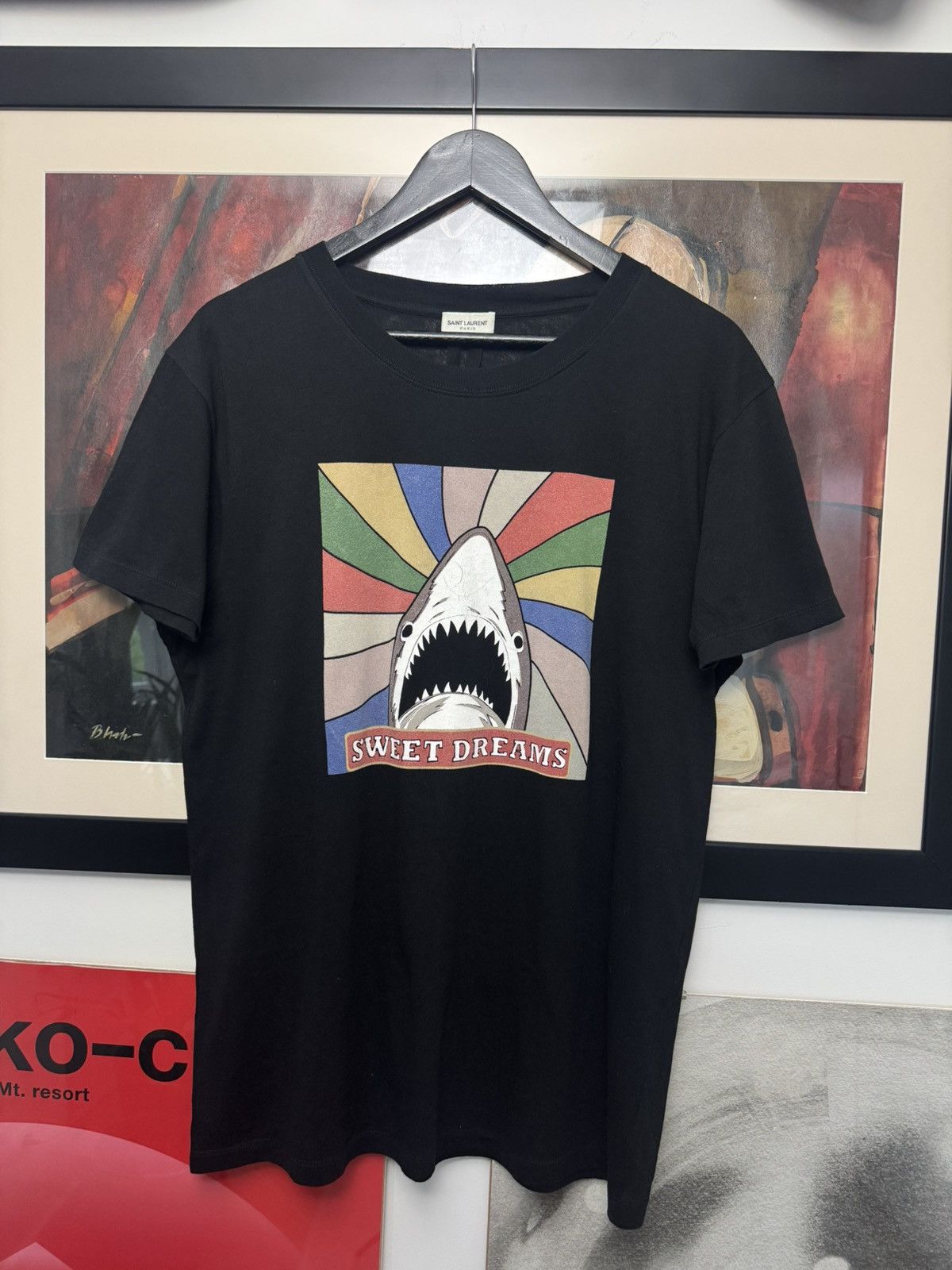 トップス 16SS SAINT LAURENT PARIS T-shirt Hedi Hedi Slimane × Saint Laurent Paris Saint Laurent by Hedi Slimane
