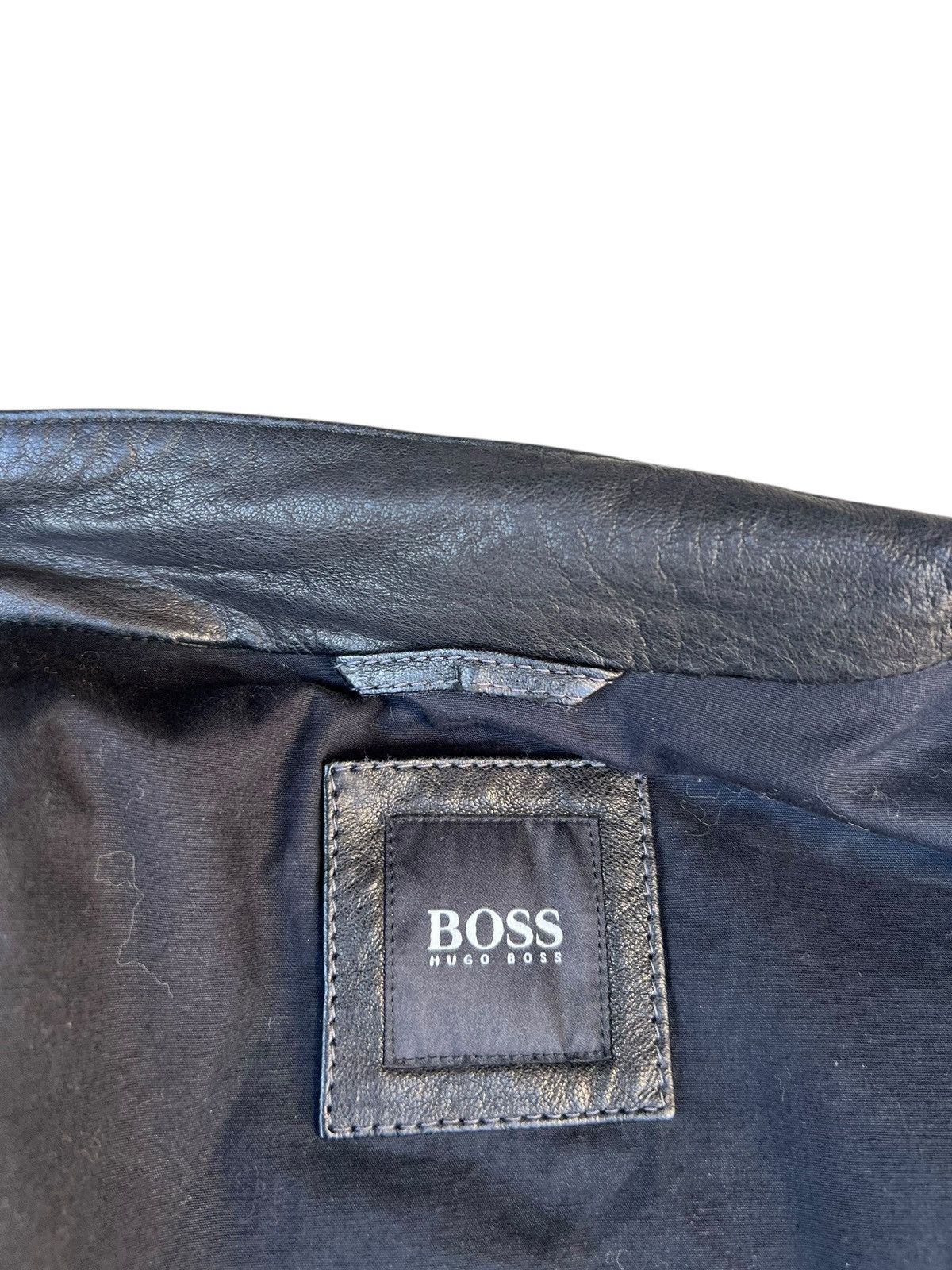 Hugo Boss Hugo Boss Italian Lamb Napa Leather Racer Jacket Size US M / EU 48-50 / 2 - 15 Thumbnail