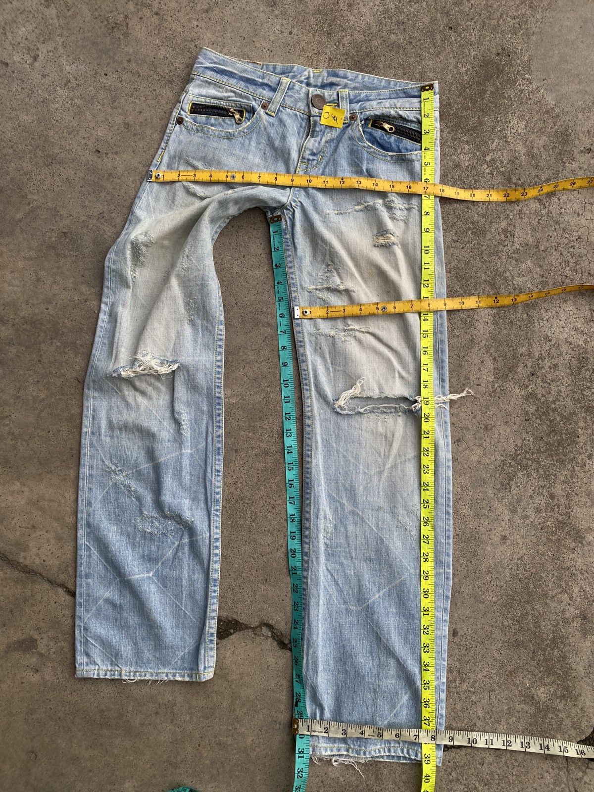 If Six Was Nine × Japanese Brand × Vintage Vintage cold denim jeans Size 30" / US 8 / IT 44 - 7 Thumbnail