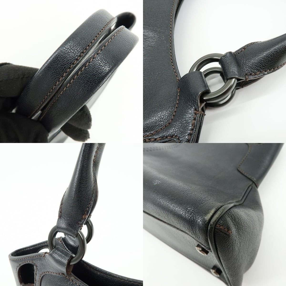Cartier Cartier Marcello de Cartier Leather Tote Black Size ONE SIZE - 4 Thumbnail