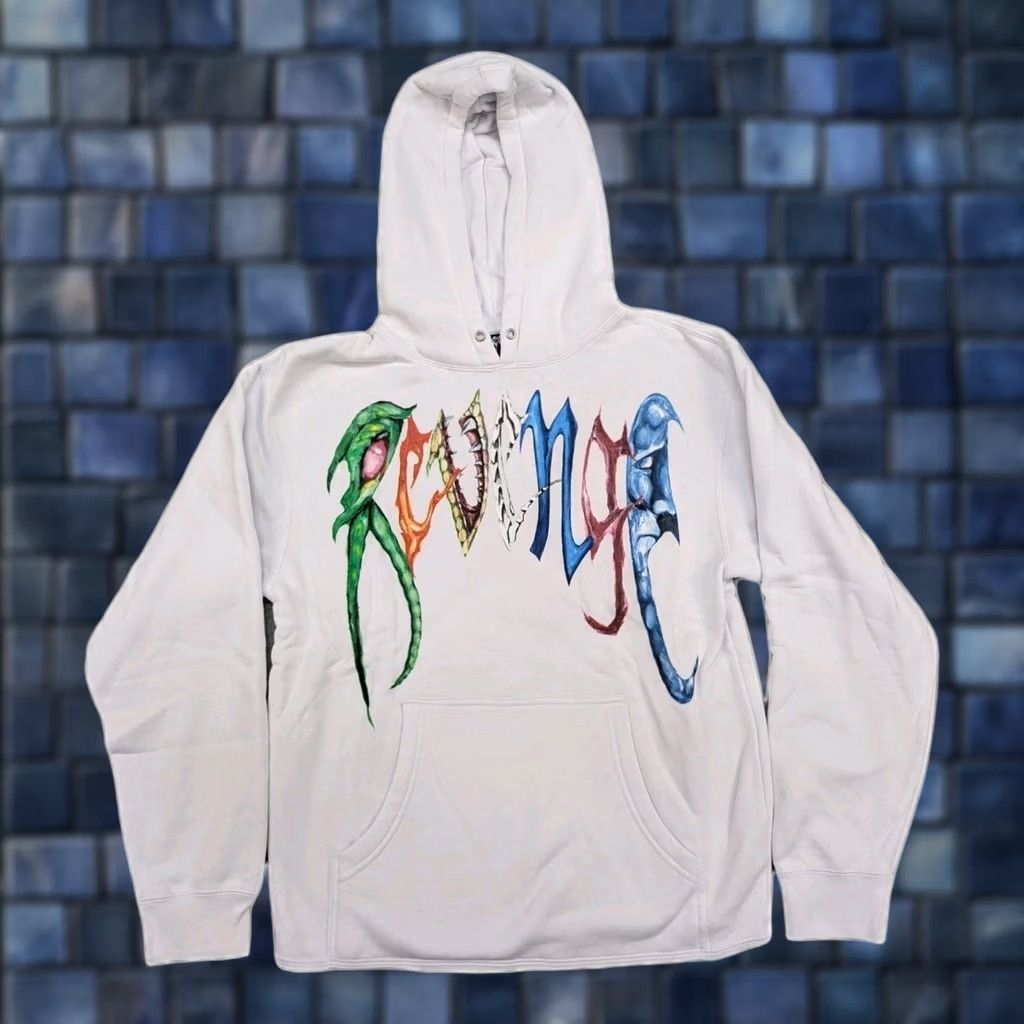 Revenge Revenge x Trippie Redd Hoodie Mens Small White Pullover Arc Graphic Logo USA New Size US S / EU 44-46 / 1 - 1 Thumbnail