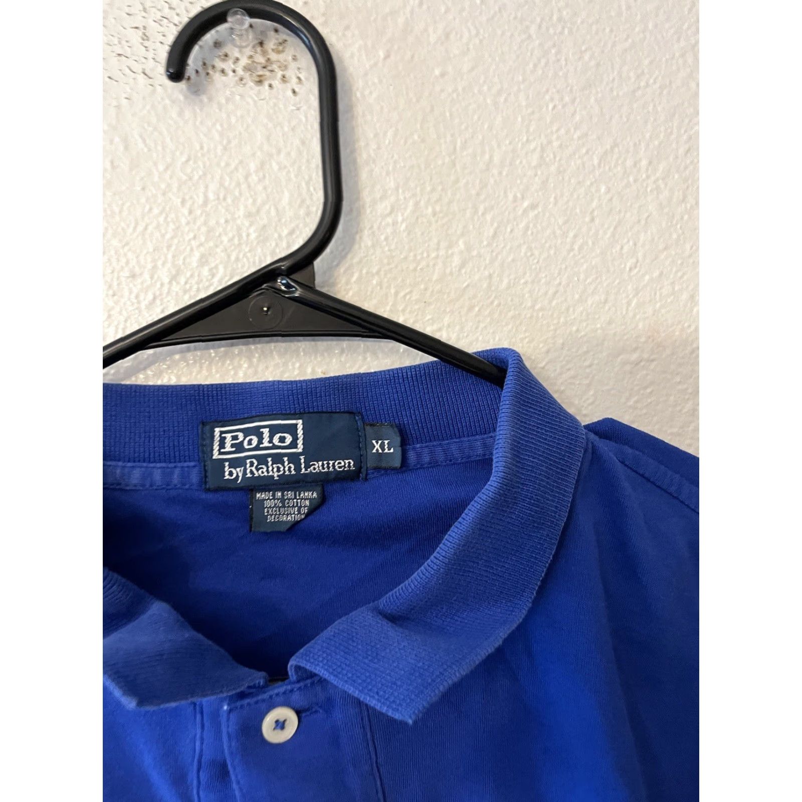 Polo Ralph Lauren VINTAGE Polo Ralph Lauren Polo Shirt Mens Solid Blue Polo XL Adult Regular Size XL Mens Blue Polo Shirt 90s Logo Size US XL / EU 56 / 4 - 3 Thumbnail