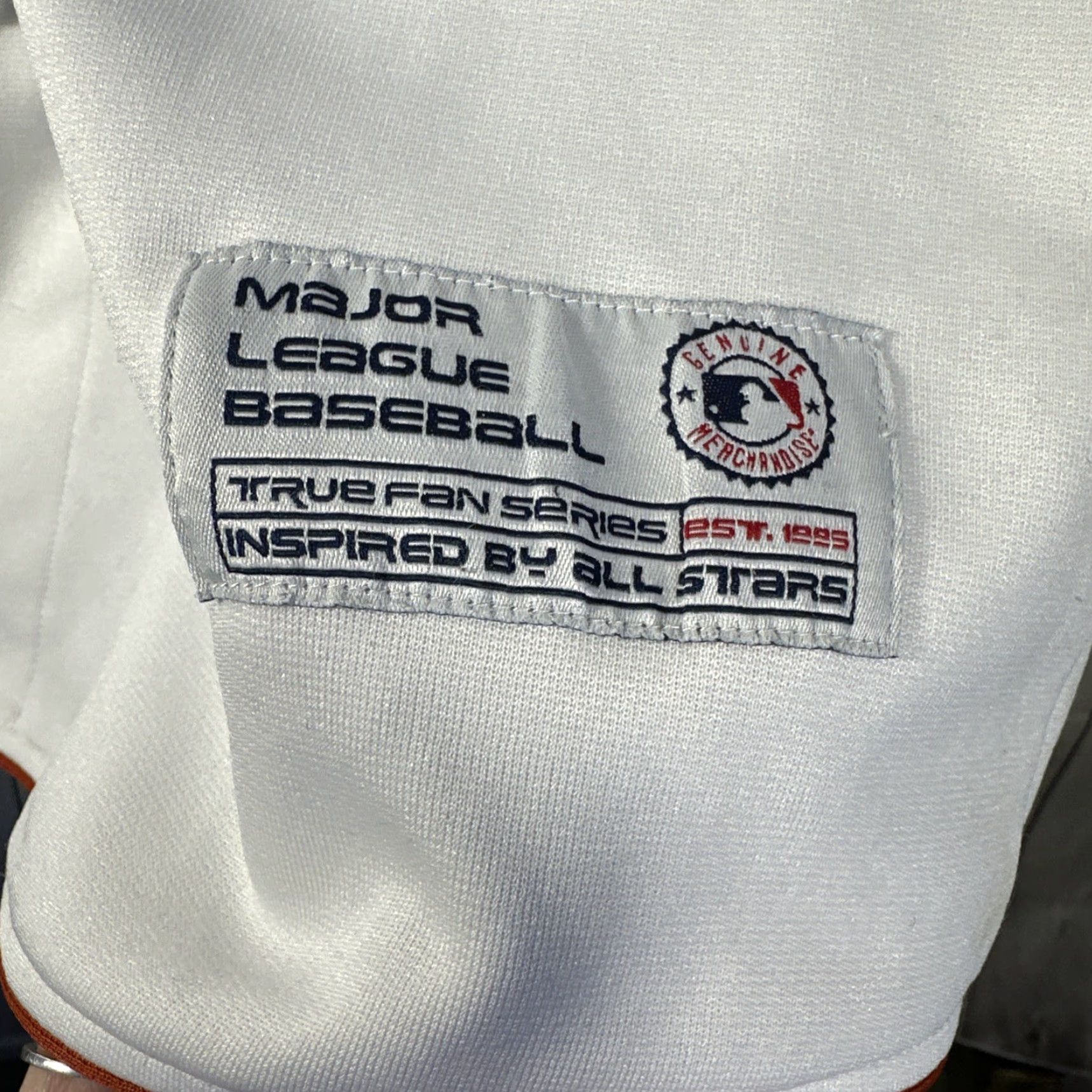 MLB MLB Astros Jersey True Fan National Series White Black Short Sleeve Jersey L Men Regular Size Large Size US L / EU 52-54 / 3 - 4 Thumbnail
