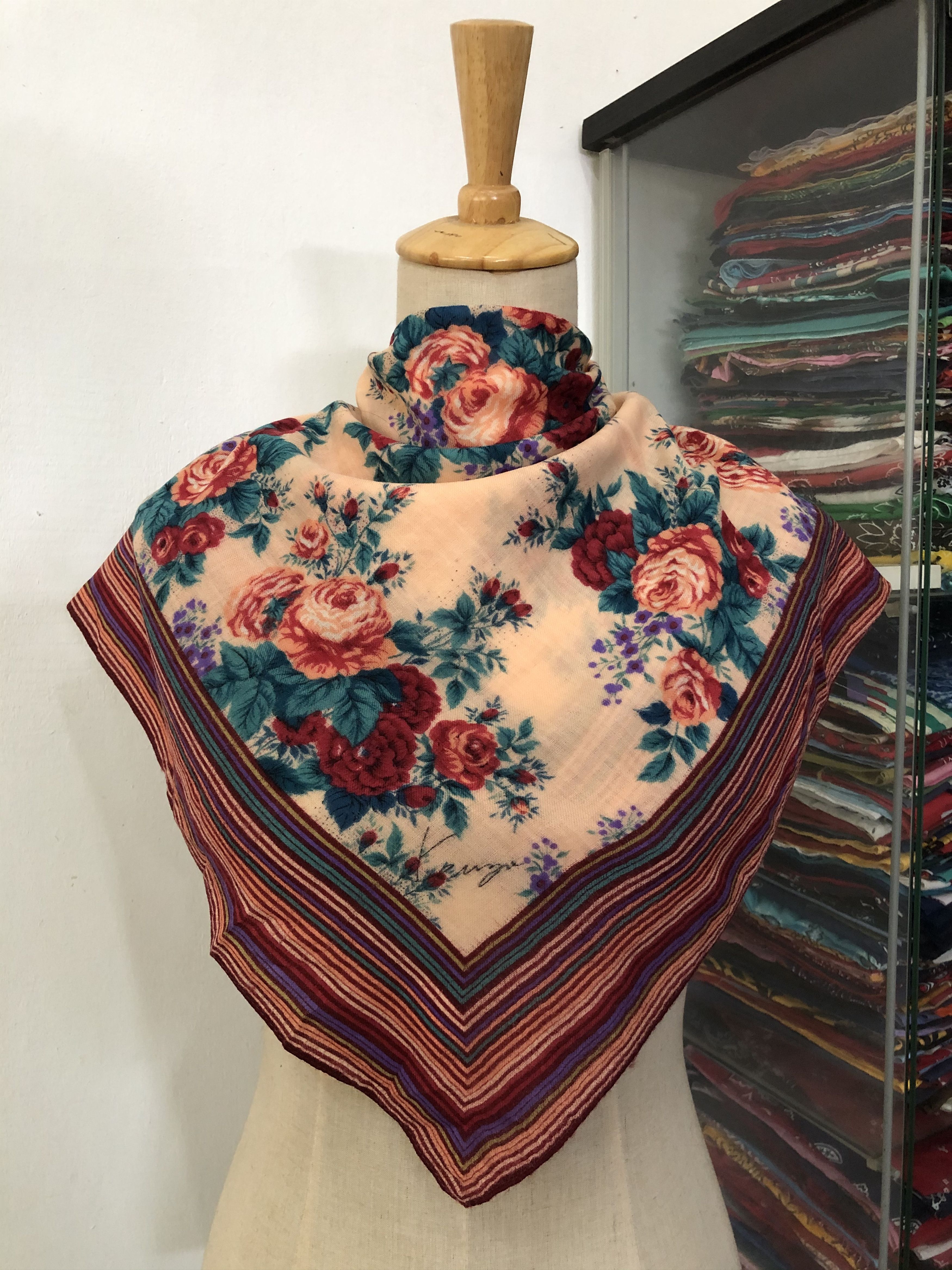Kenzo × Vintage Vintage Kenzo Silk Scarf Size ONE SIZE - 1 Thumbnail