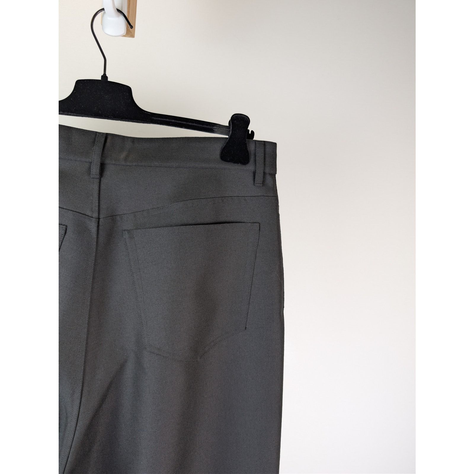 Balenciaga o1rshd1 Stretch Virgin Wool 5 Pocket Baggy Pants in Black Size US 34 / EU 50 - 14 Thumbnail