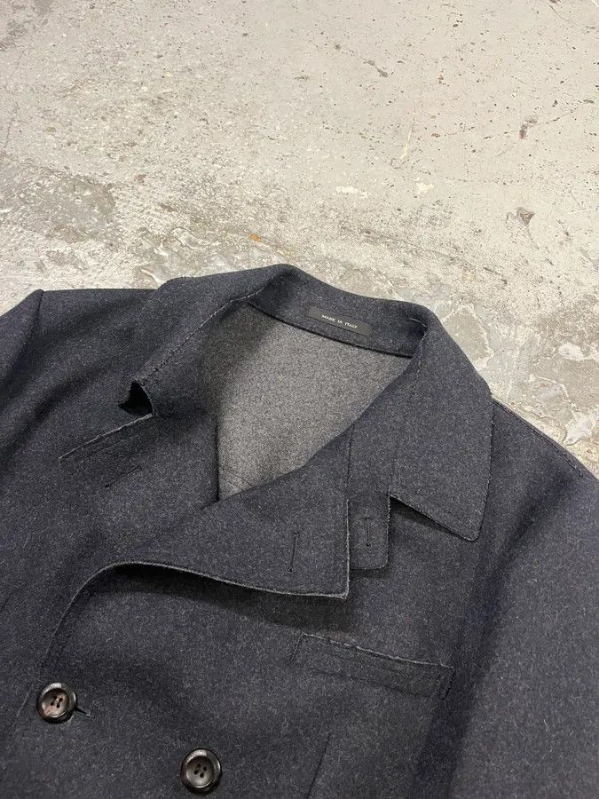 Emporio Armani AW2011 Emporio Armani Wool Navy Caban Jacket Size US L / EU 52-54 / 3 - 5 Thumbnail