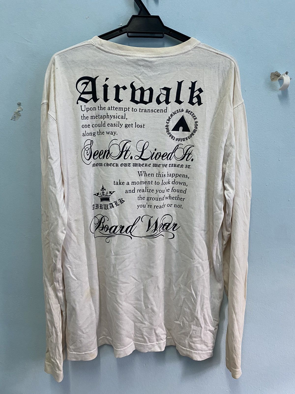 Airwalk × Japanese Brand Crazy Design Front And Backhit Airwalk Longsleeve🚀 Size US XL / EU 56 / 4 - 6 Thumbnail