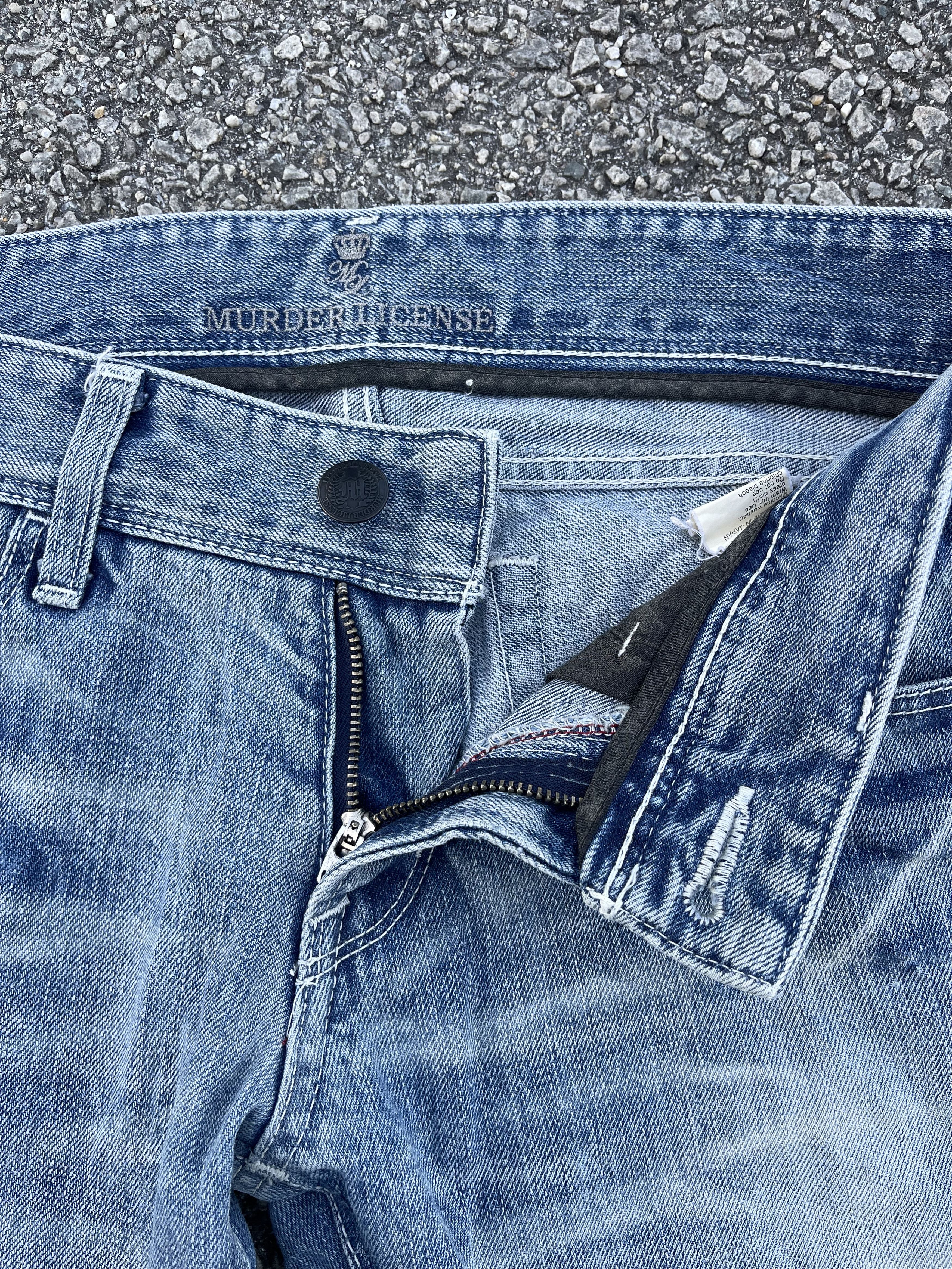 Le Grande Bleu (L.G.B.) Murder License Flare Low Rise Jeans Blue faded of the day Size US 32 / EU 48 - 6 Thumbnail