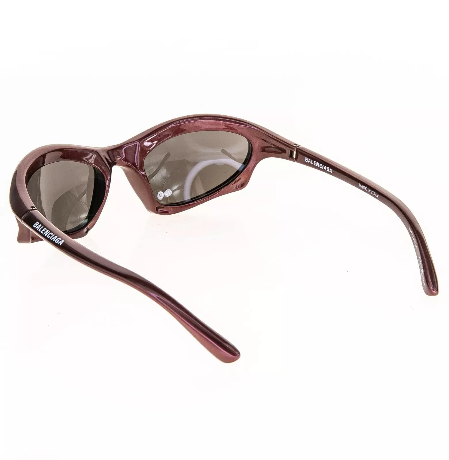 Balenciaga BALENCIAGA BAT 0229 Burgundy 005 Fashion Sunglasses BB0229 Size ONE SIZE - 3 Thumbnail