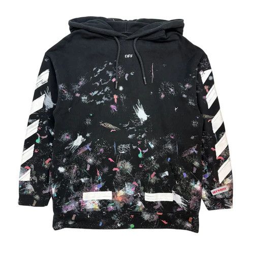 Off White Galaxy Brushed Hoodie | Grailed