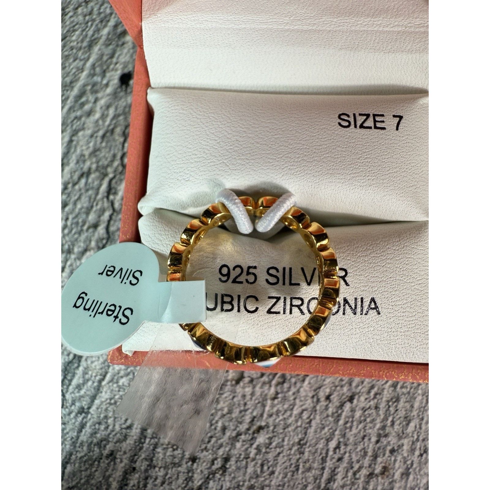 Rachel Zoe BOX Rachel Zoe 925 Silver Vermeil CZ Evil Eye Ring-7 Size ONE SIZE - 5 Thumbnail