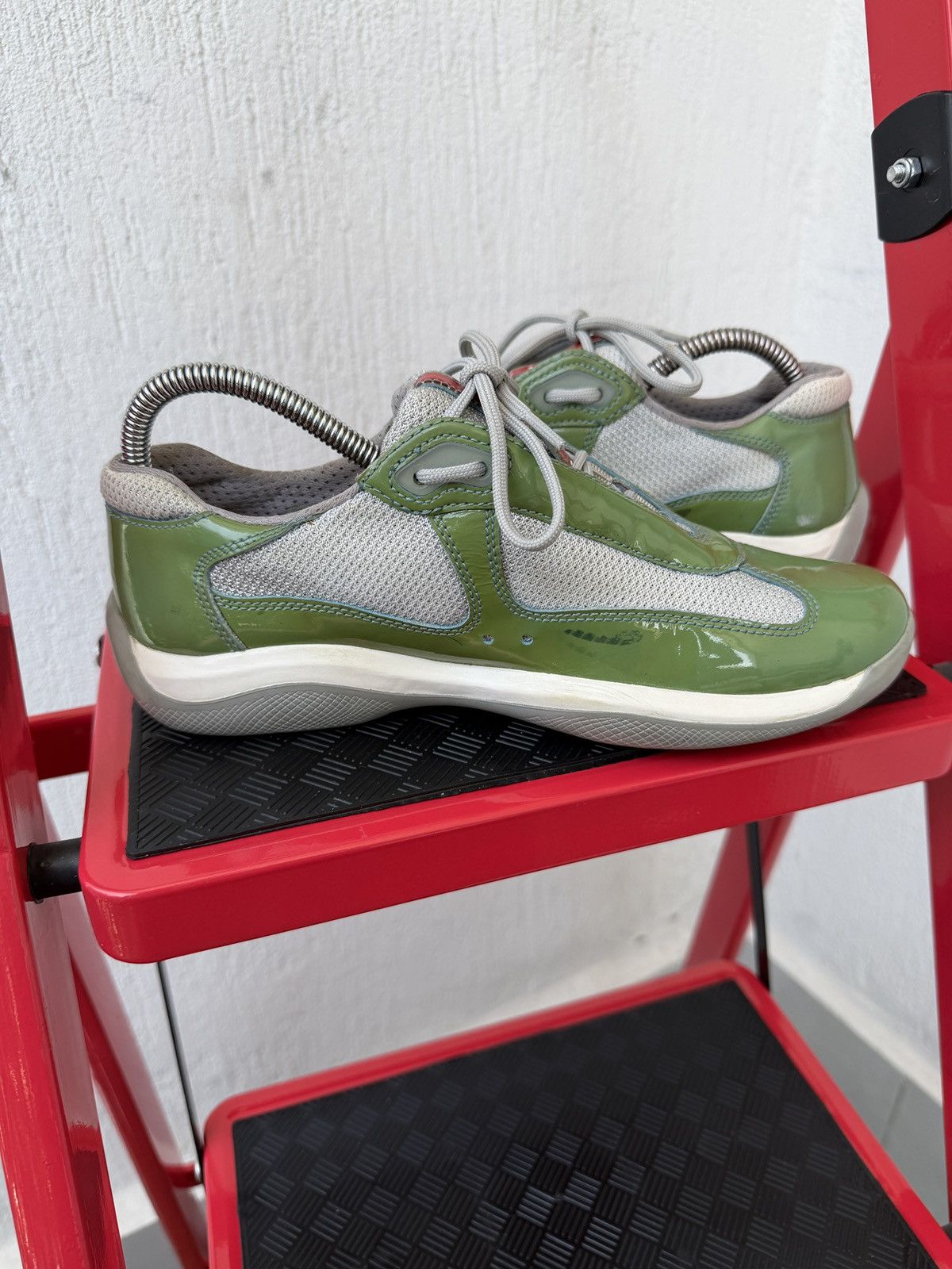 Prada America cup patent leather trainers Size US 8 / IT 38 - 11 Thumbnail