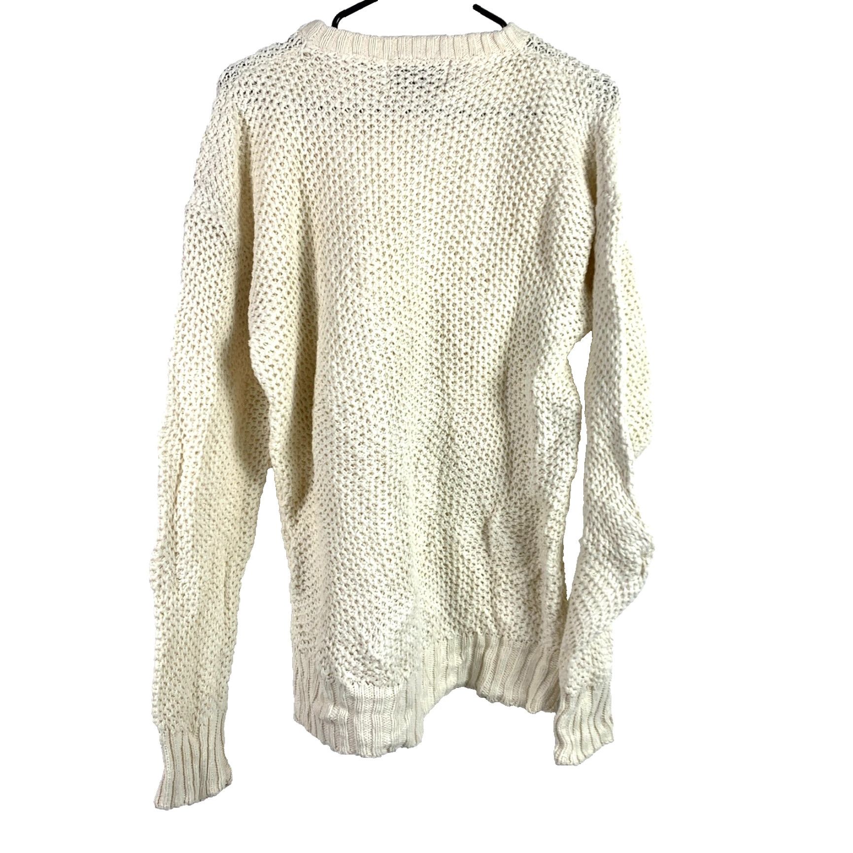 Vintage VINTAGE Halifax Outfitters Cream Open Weave Sweater Womens XL Size XL / US 12-14 / IT 48-50 - 4 Thumbnail