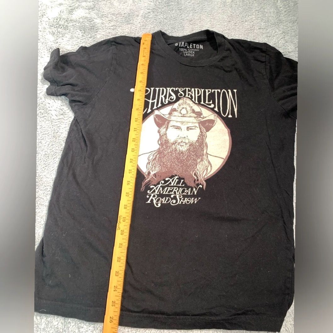 Vintage Chris Stapleton All American Road Show Large Tee T-Shirt Women Black L Size L / US 10 / IT 46 - 5 Thumbnail