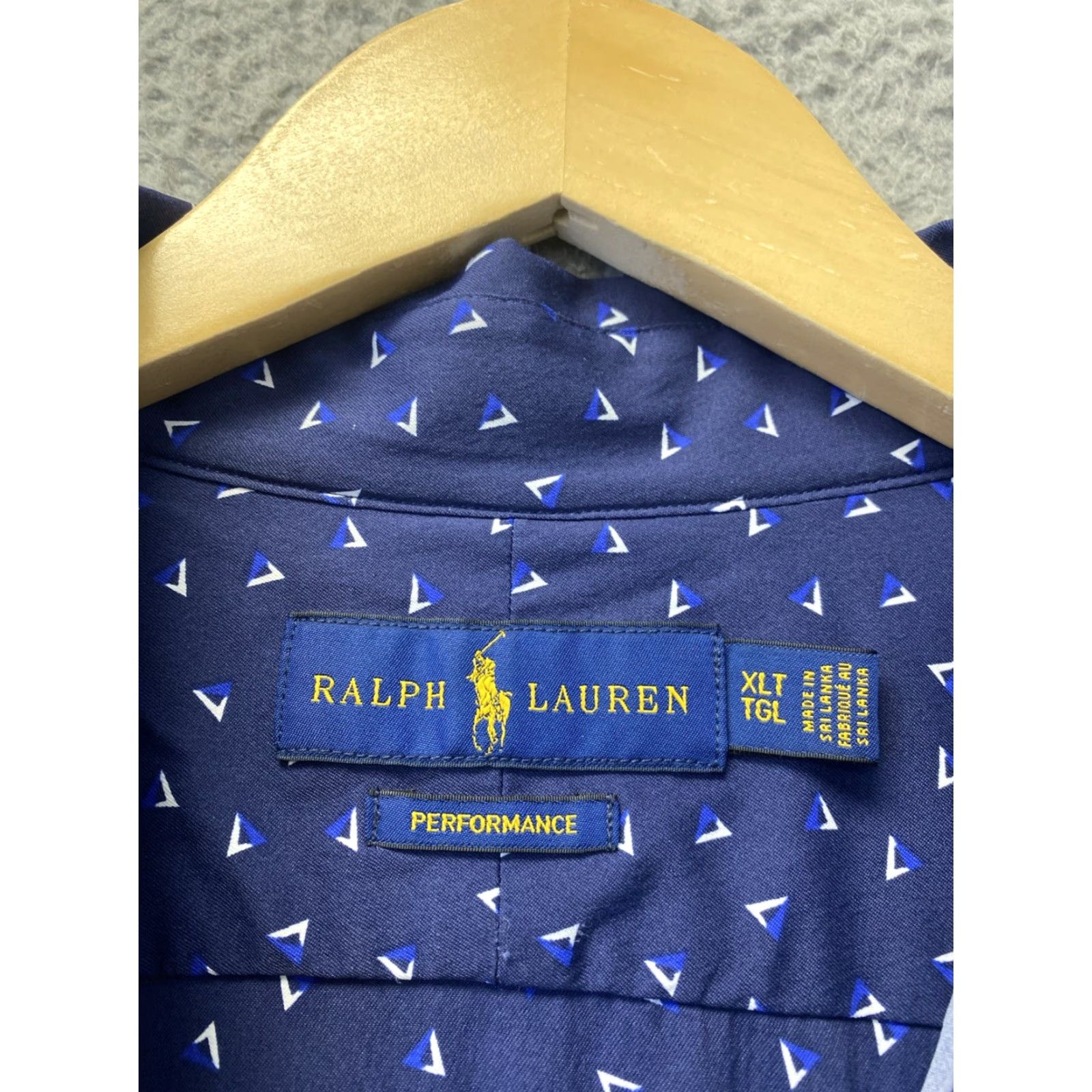 Ralph Lauren Ralph Lauren Golf Blue Performance Polo Shirt Mens XLT Button Down Collar Long Sleeve Size US XL / EU 56 / 4 - 5 Thumbnail