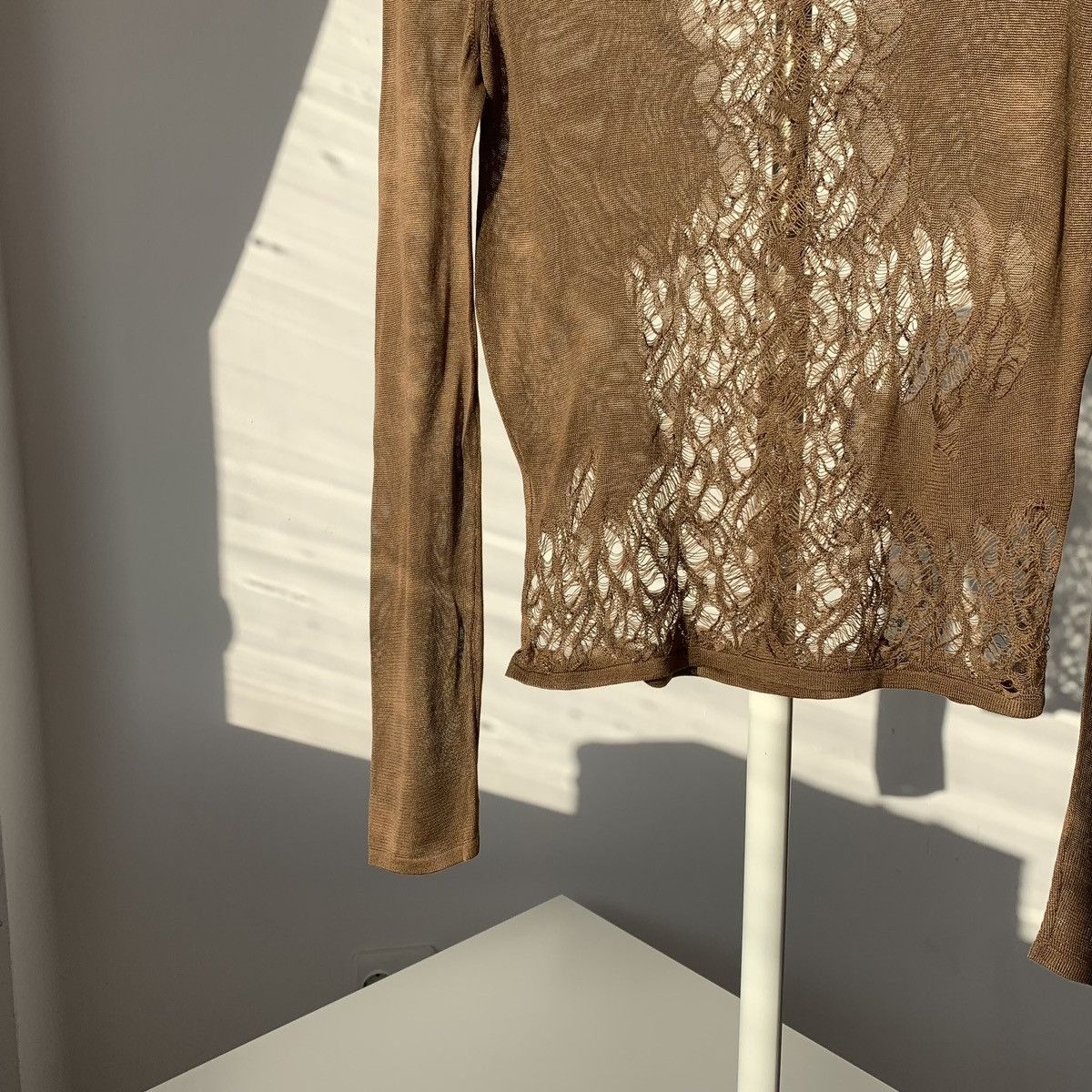 Gucci 2000’s Gucci By Tom Ford Silk Mesh Sweater / Pullover Size M / US 6-8 / IT 42-44 - 8 Thumbnail