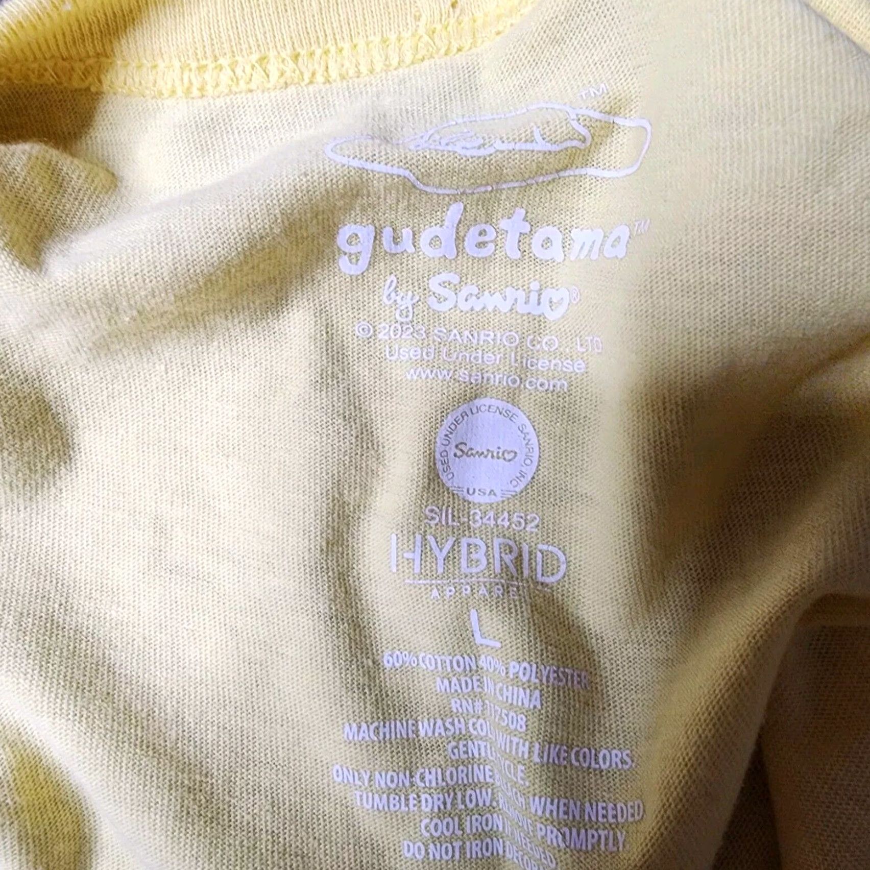 Vintage Sanrio T Shirt Womens L Gudetama The Lazy Egg Short Sleeve Anime Graphic Size L / US 10 / IT 46 - 5 Thumbnail