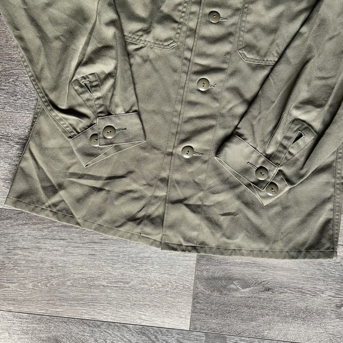 Vintage Vintage 80s German Army Military Field Button Up Shirt Khaki Size US L / EU 52-54 / 3 - 4 Thumbnail