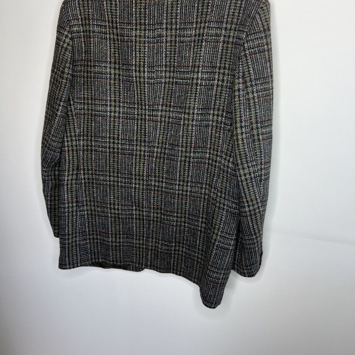 Harris Tweed Vtg Harris Tweed Grey Green Coat WOOL Jacket Blazer 40 R Size 40R - 11 Thumbnail
