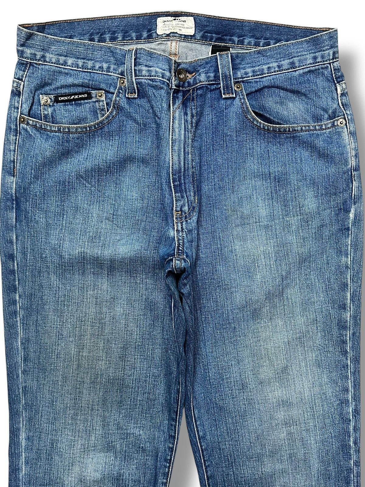 DKNY Vintage DKNY Jean Slight Flare & Bootcut with Faded BlueWash Size US 33 - 2 Thumbnail